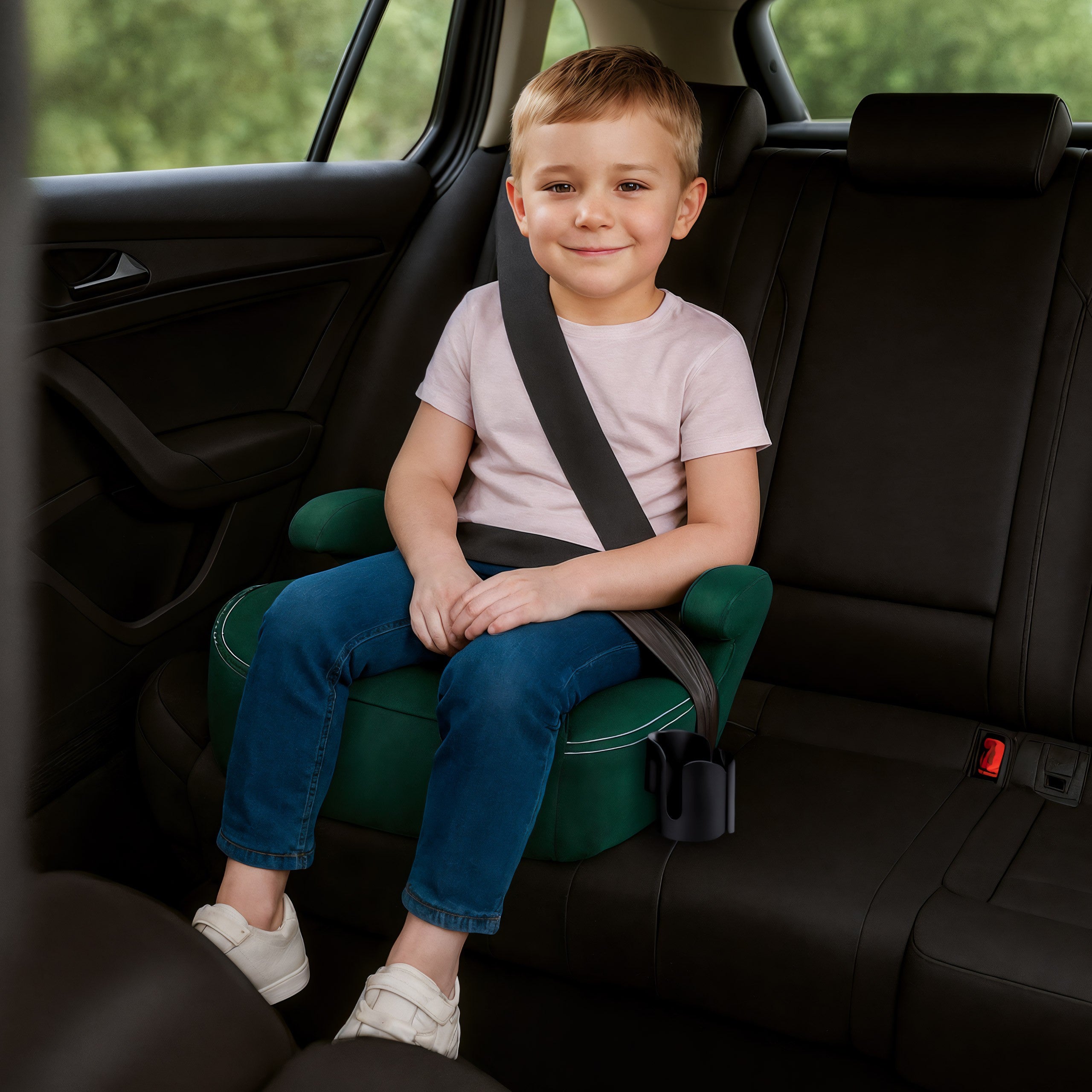 Detská autosedačka s podstavcom Tulano Cabby 25 Green 125–150 cm I-Size