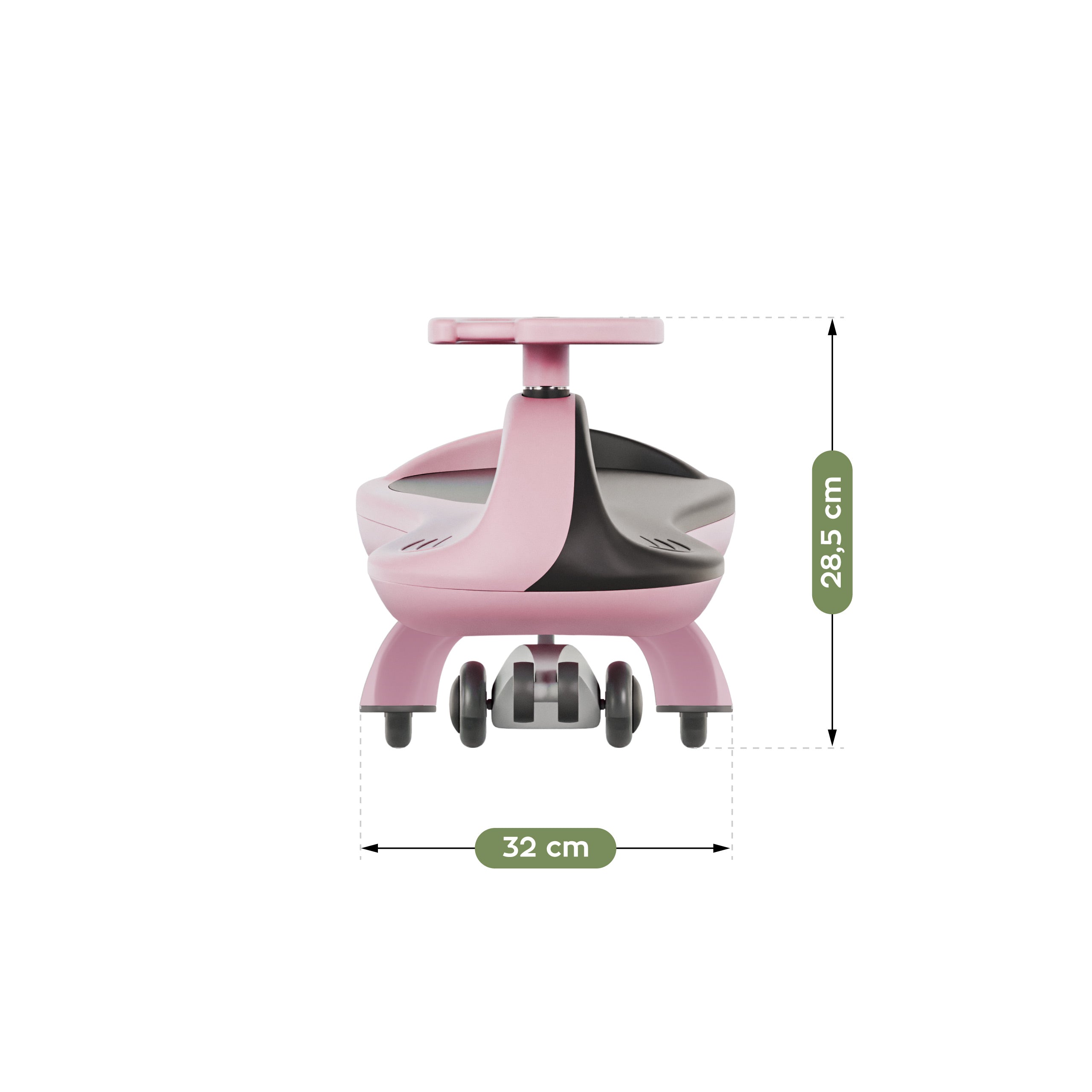 Detská gravitačná jazda s LED osvetlením Tulano Focus 35 Pink