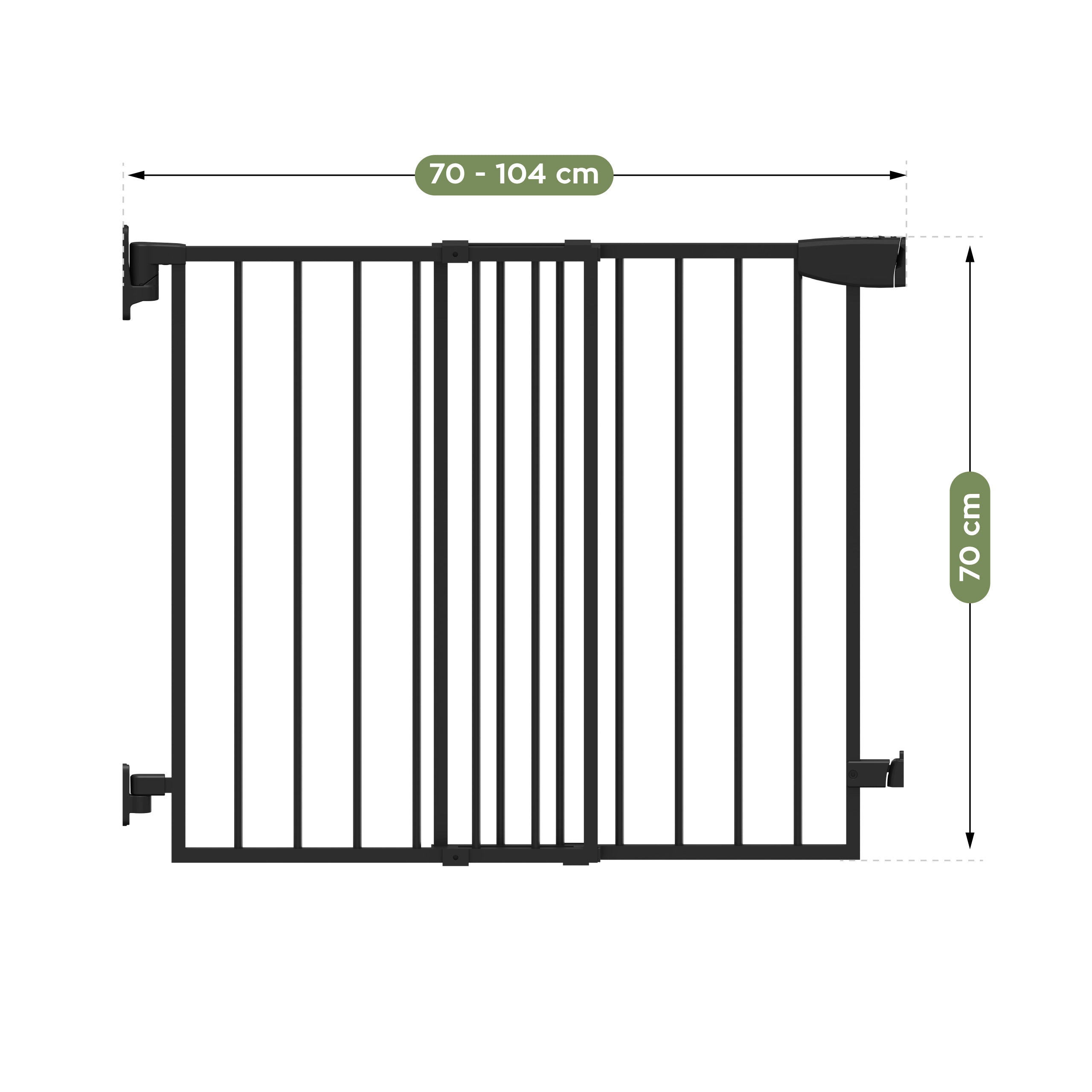 Schodisková zábrana Tulano Guardian 1.0 Black