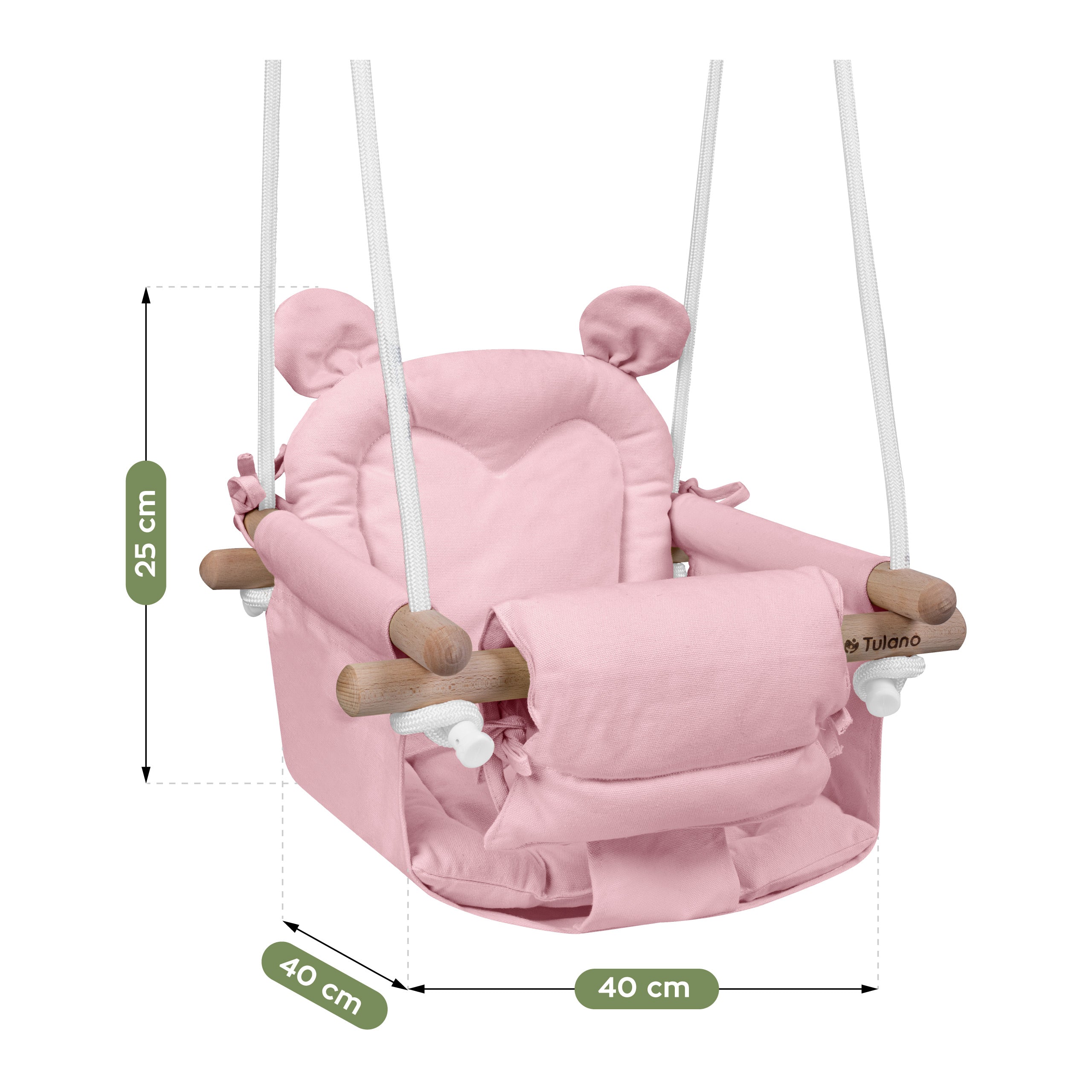 Detská hojdačka TULANO Hop 30 Pink