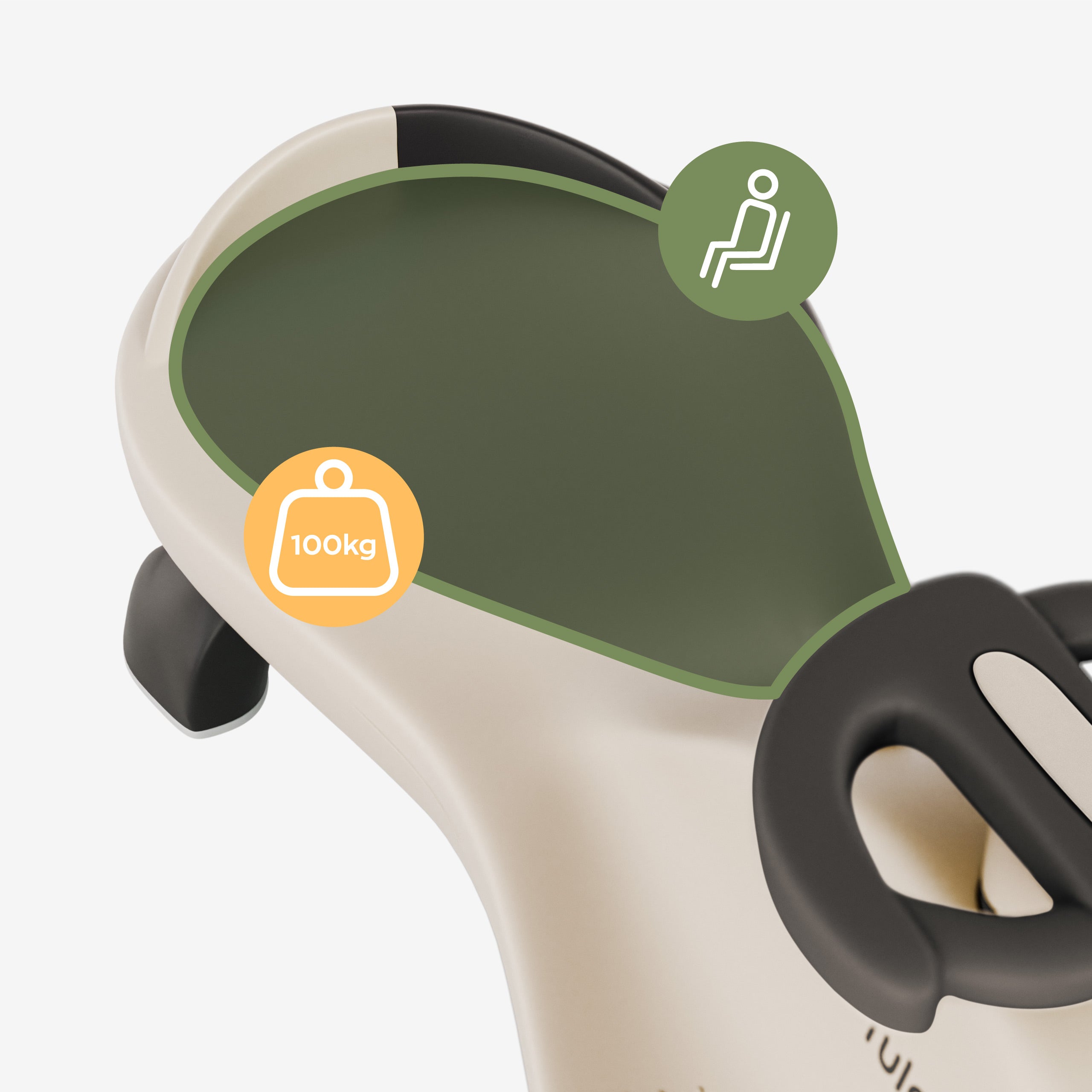 Detská jazda Focus 35 – pohodlné a ergonomické sedadlo