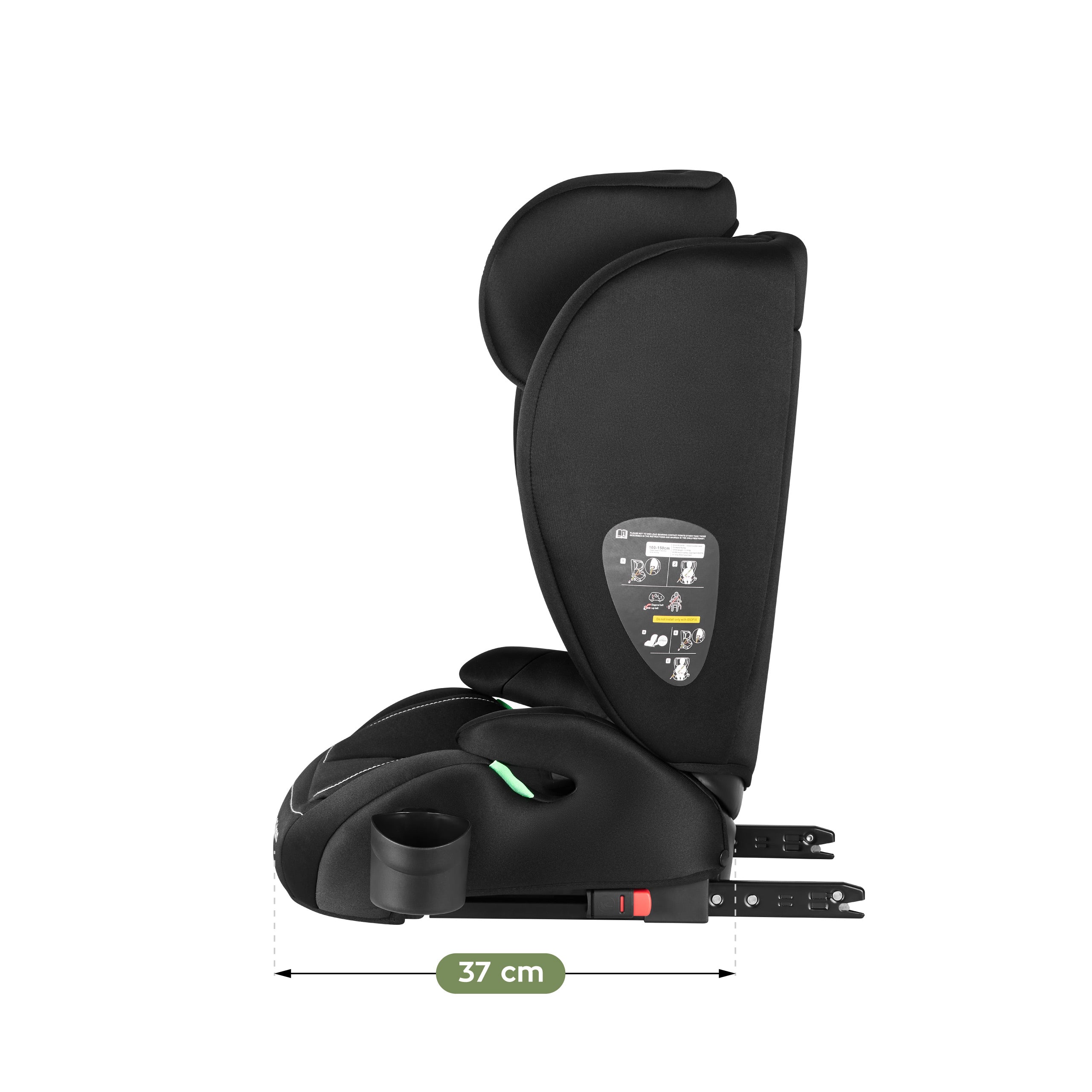 Detská autosedačka Tulano Joy 25 Black 100–150 cm I-size