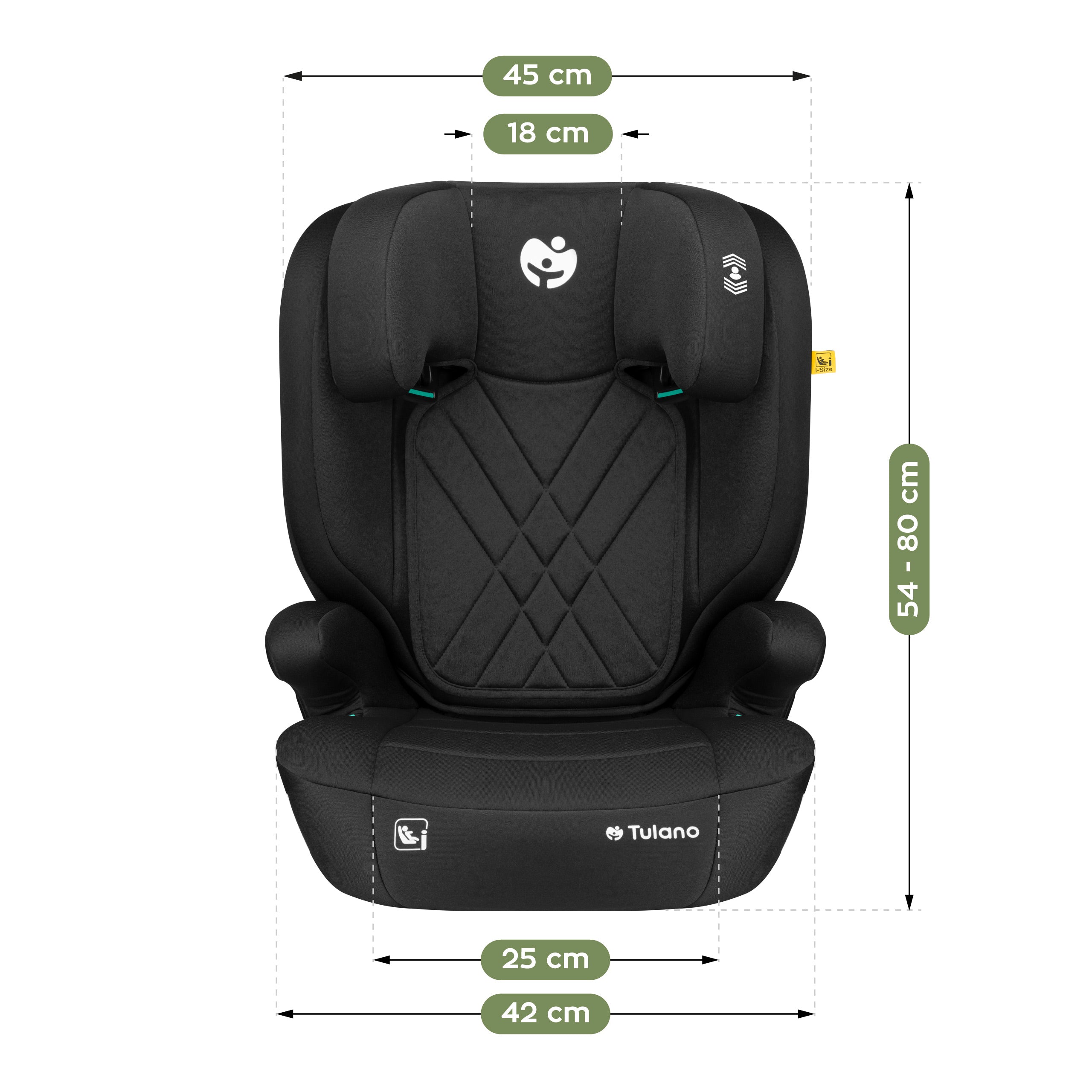 Detská autosedačka 2 v 1 pre deti s výškou 100 – 150 cm Joy 45 Black I-Size