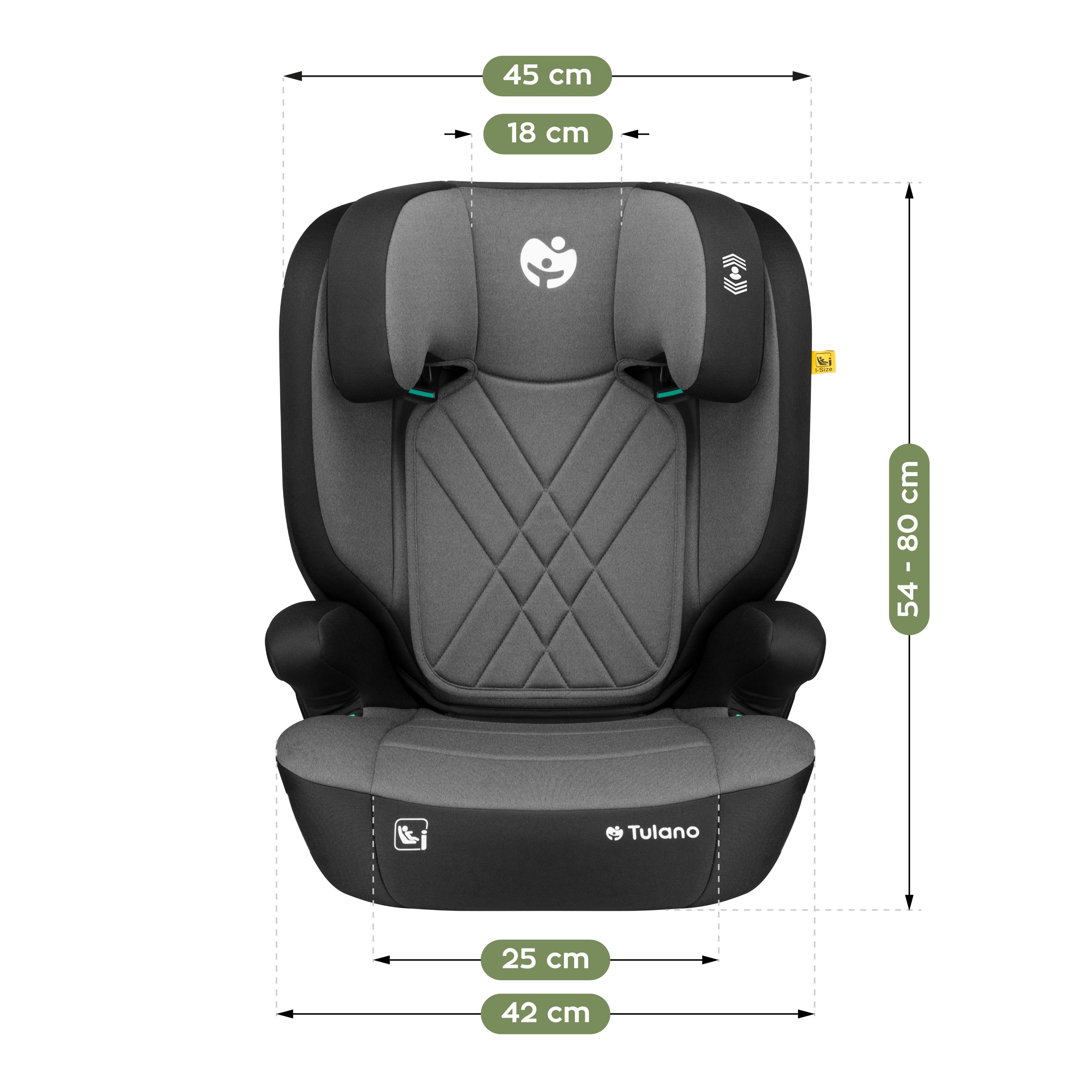 Detská autosedačka 2 v 1, 100 – 150 cm, Joy 45 Grey I-Size