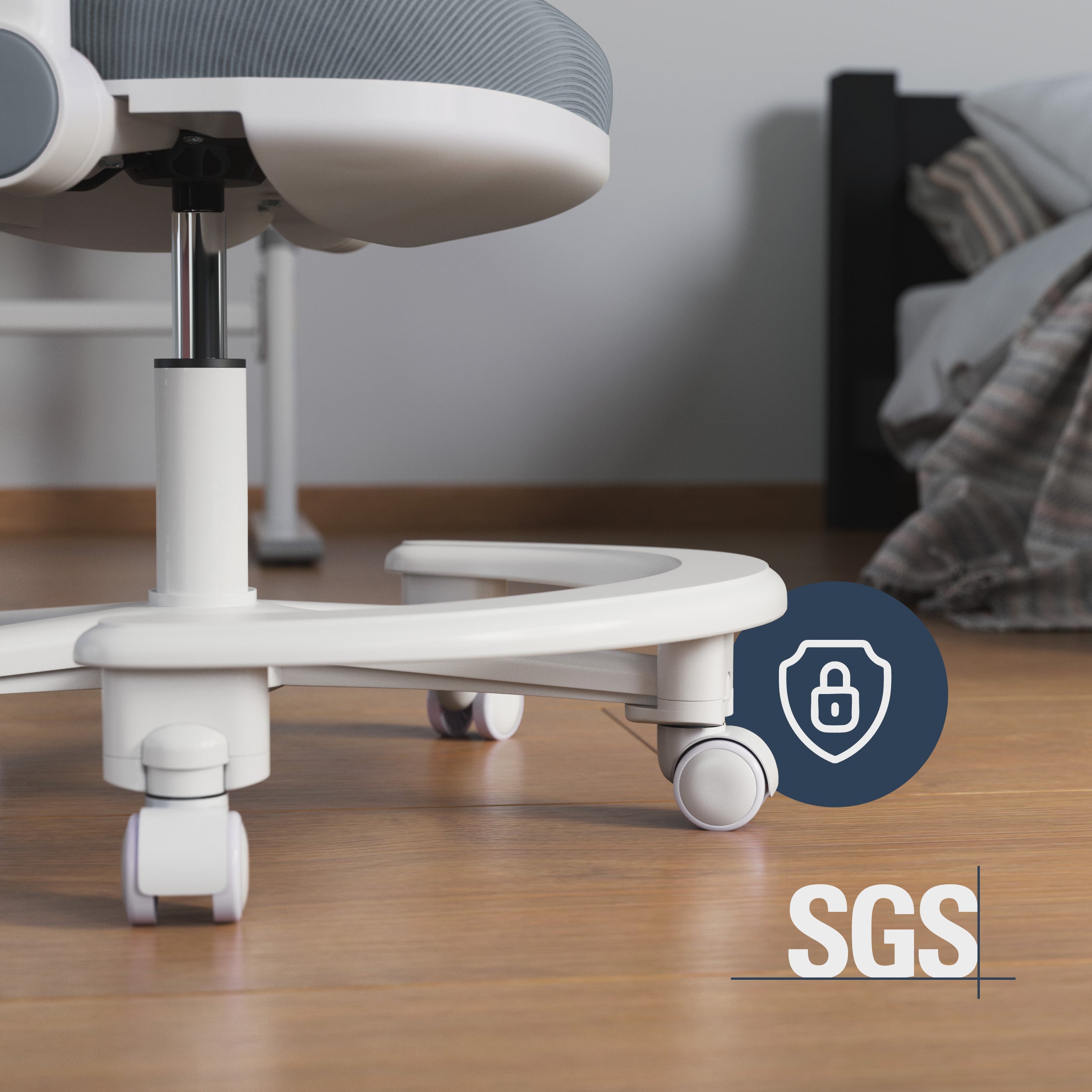 Ergonomická detská kancelárska stolička Mark Adler Junior 3.6 Grey