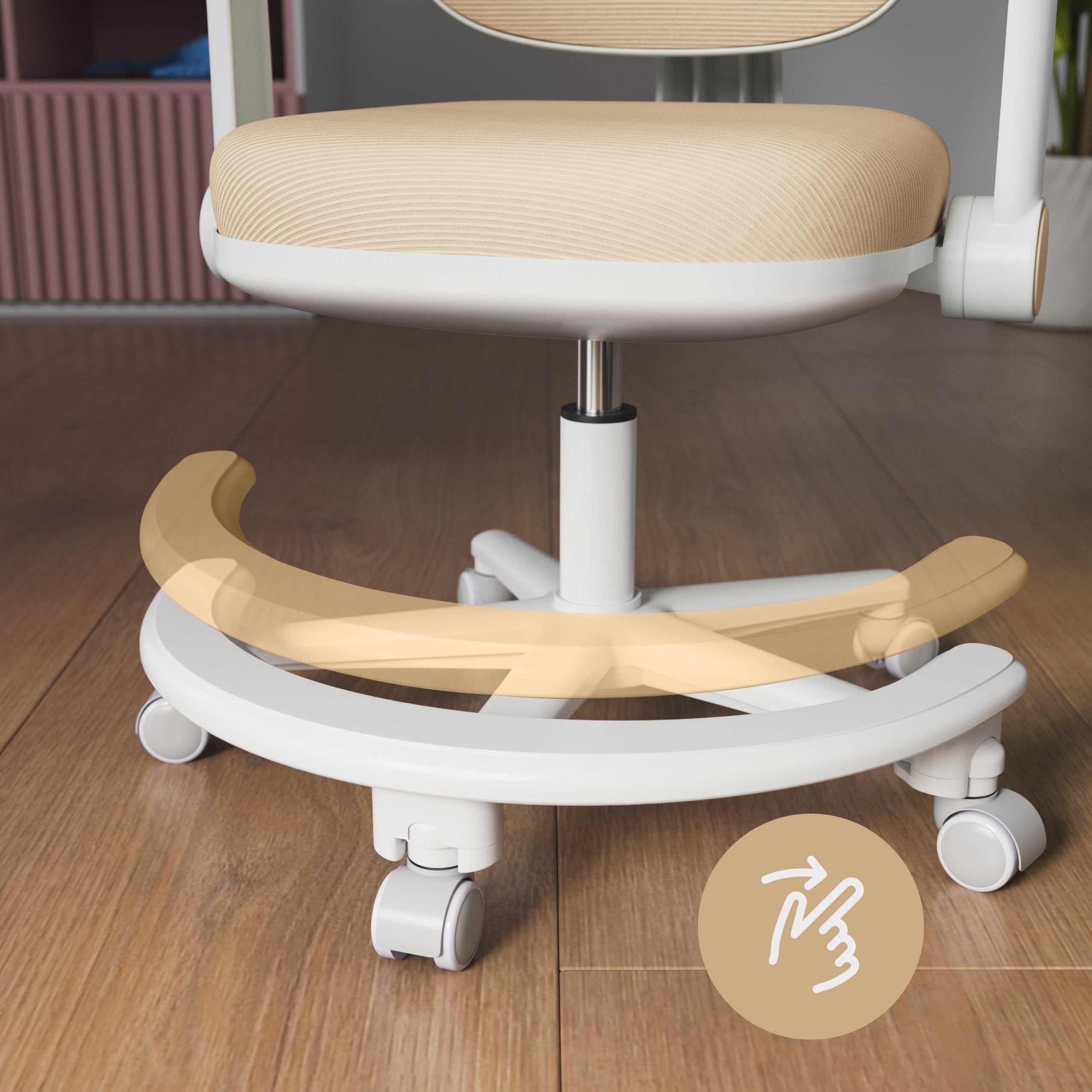 Ergonomická detská stolička k písacímu stolu Mark Adler Junior 3.6 Beige