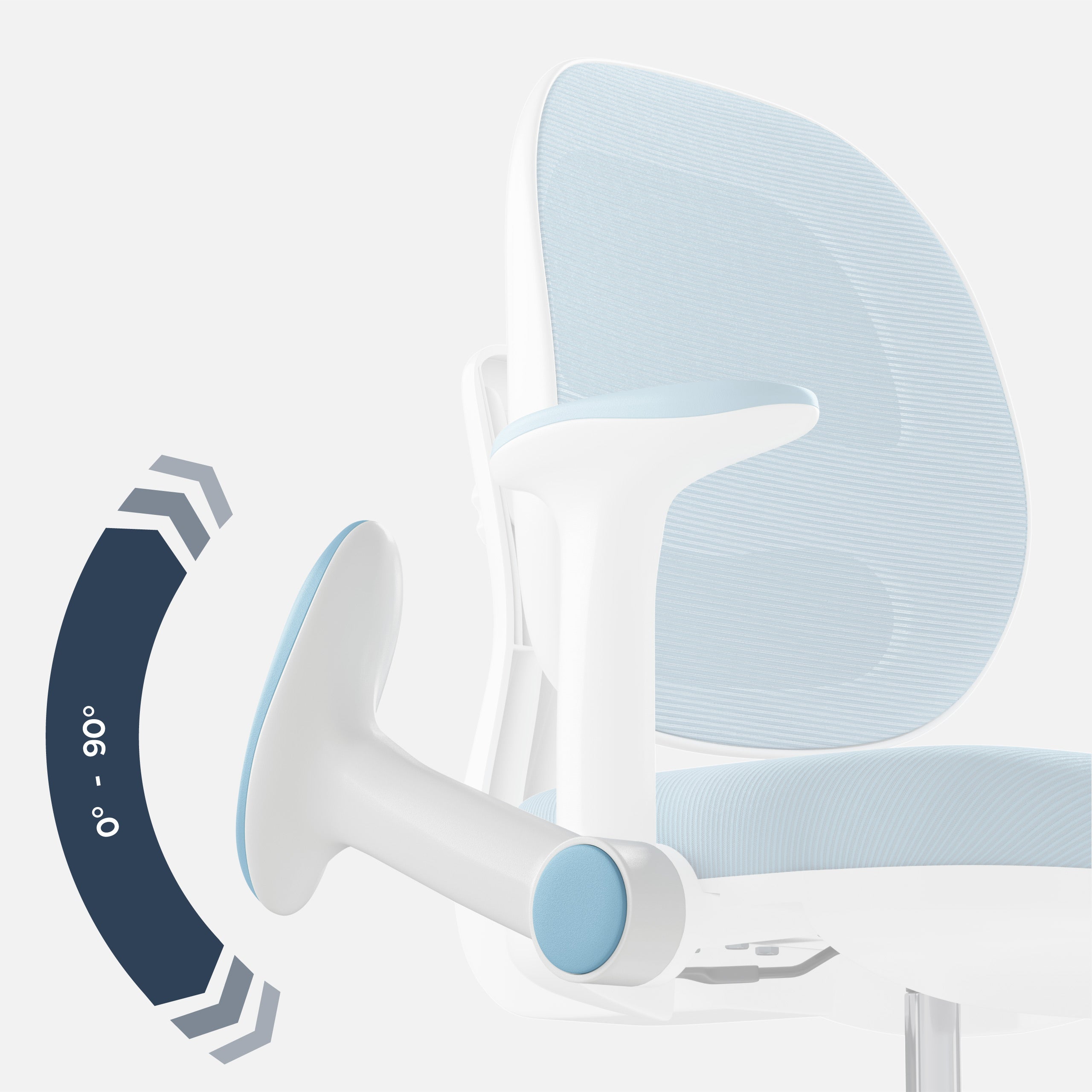 Ergonomická detská kancelárska stolička Mark Adler Junior 3.6 Blue