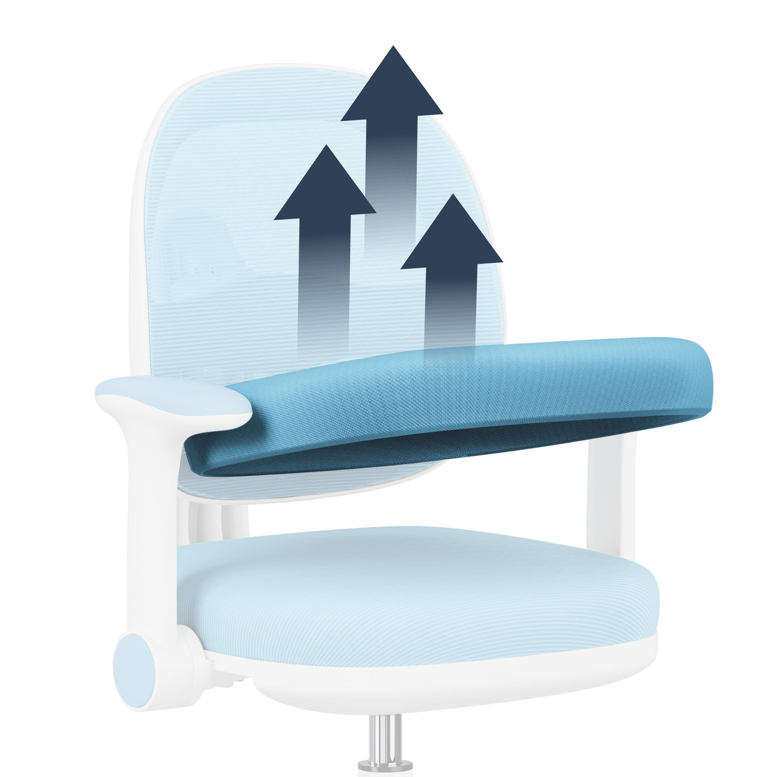 Ergonomická detská kancelárska stolička Mark Adler Junior 3.6 Blue
