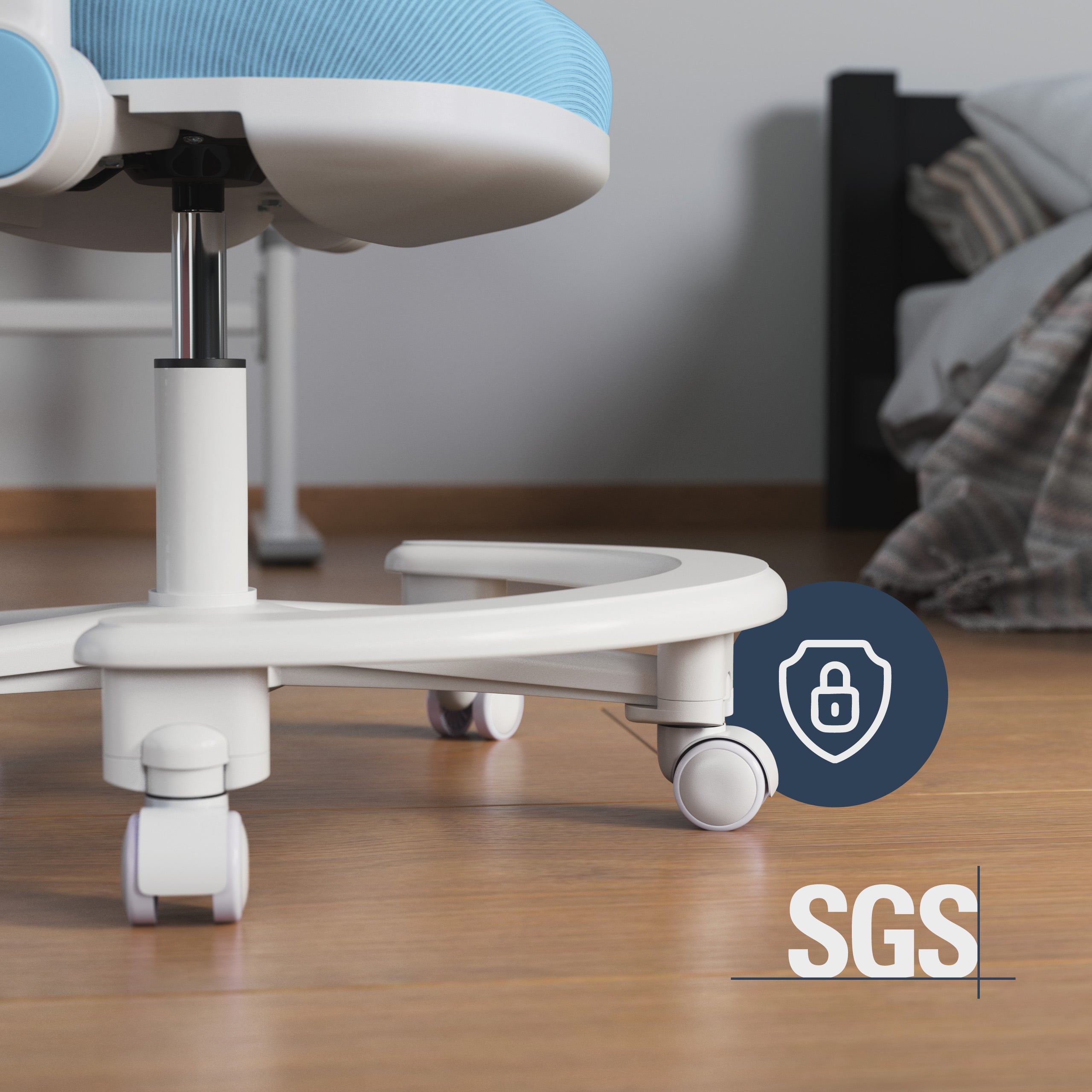 Ergonomická detská kancelárska stolička Mark Adler Junior 3.6 Blue