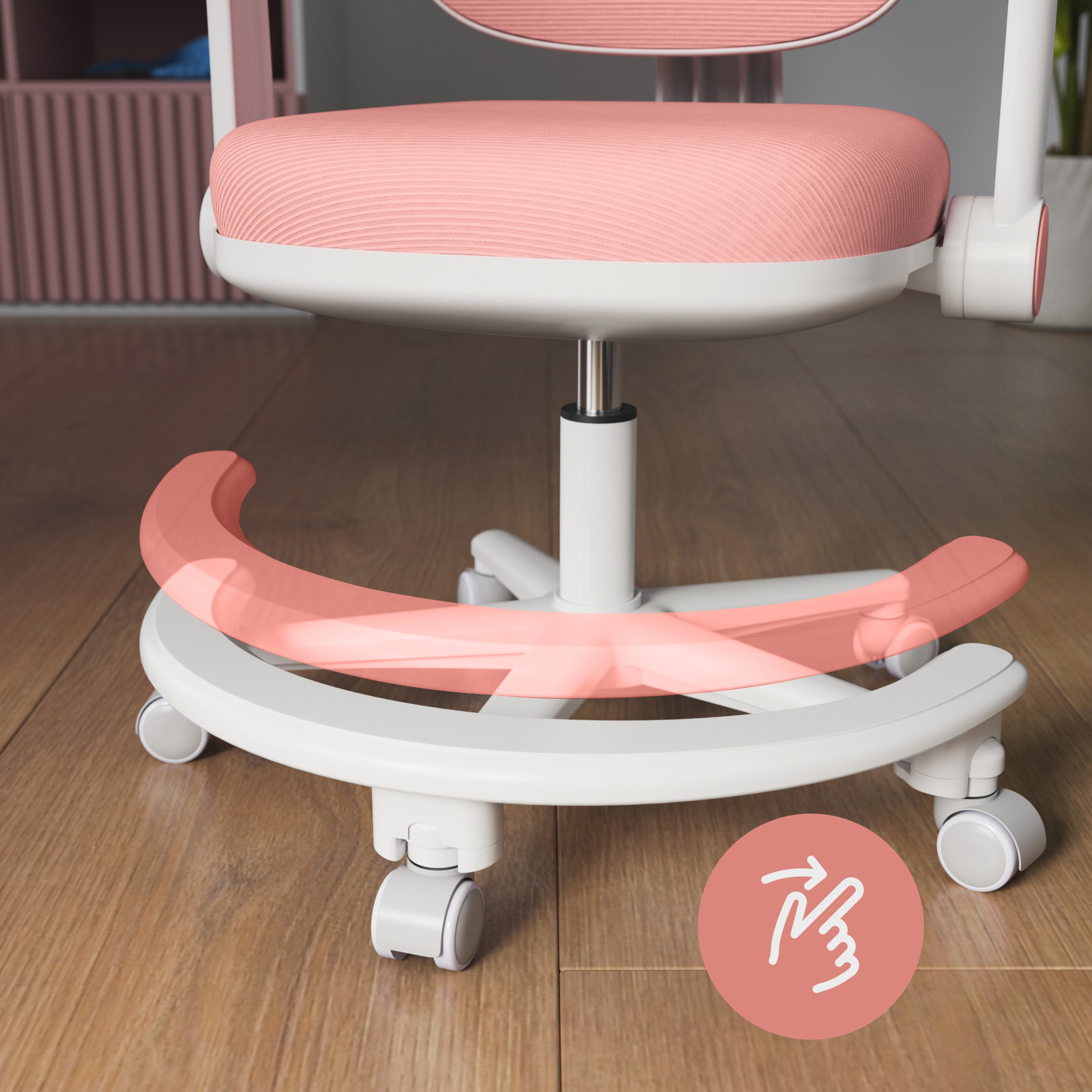 Ergonomické detské kreslo k písacímu stolu Mark Adler Junior 3.6 Pink