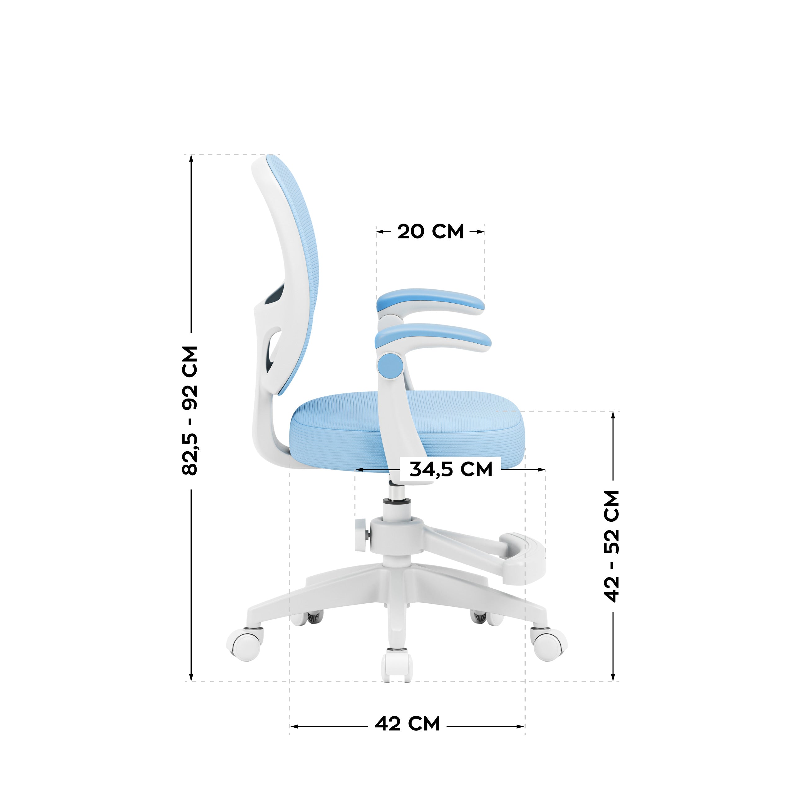 Detské otočné kreslo Mark Adler Junior 3.1 Blue