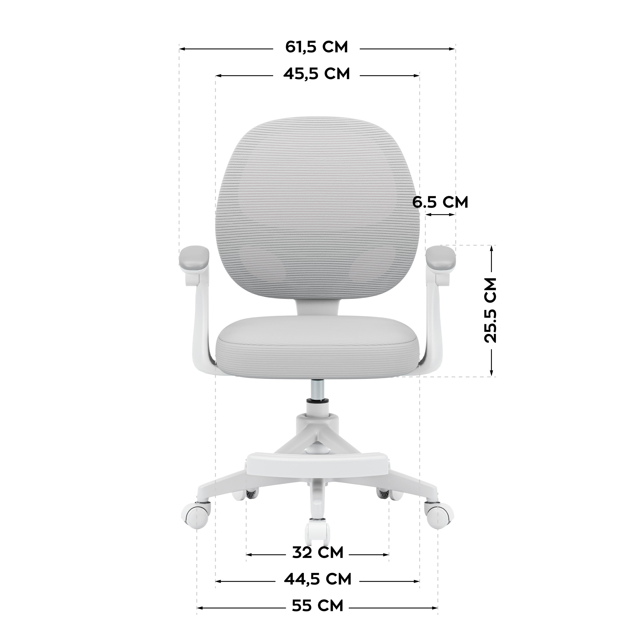 Detské otočné kreslo Mark Adler Junior 3.1 Grey