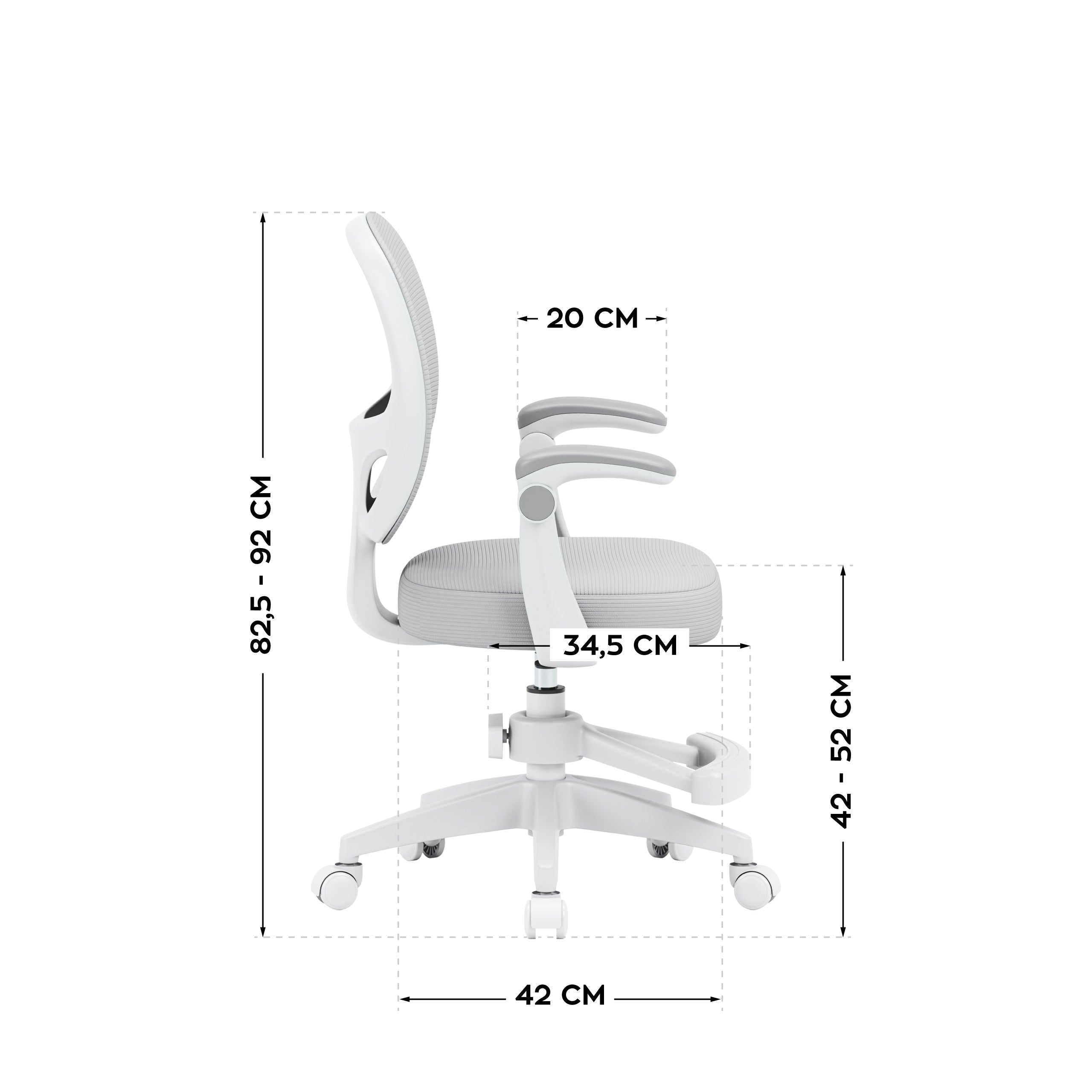 Detské otočné kreslo Mark Adler Junior 3.1 Grey