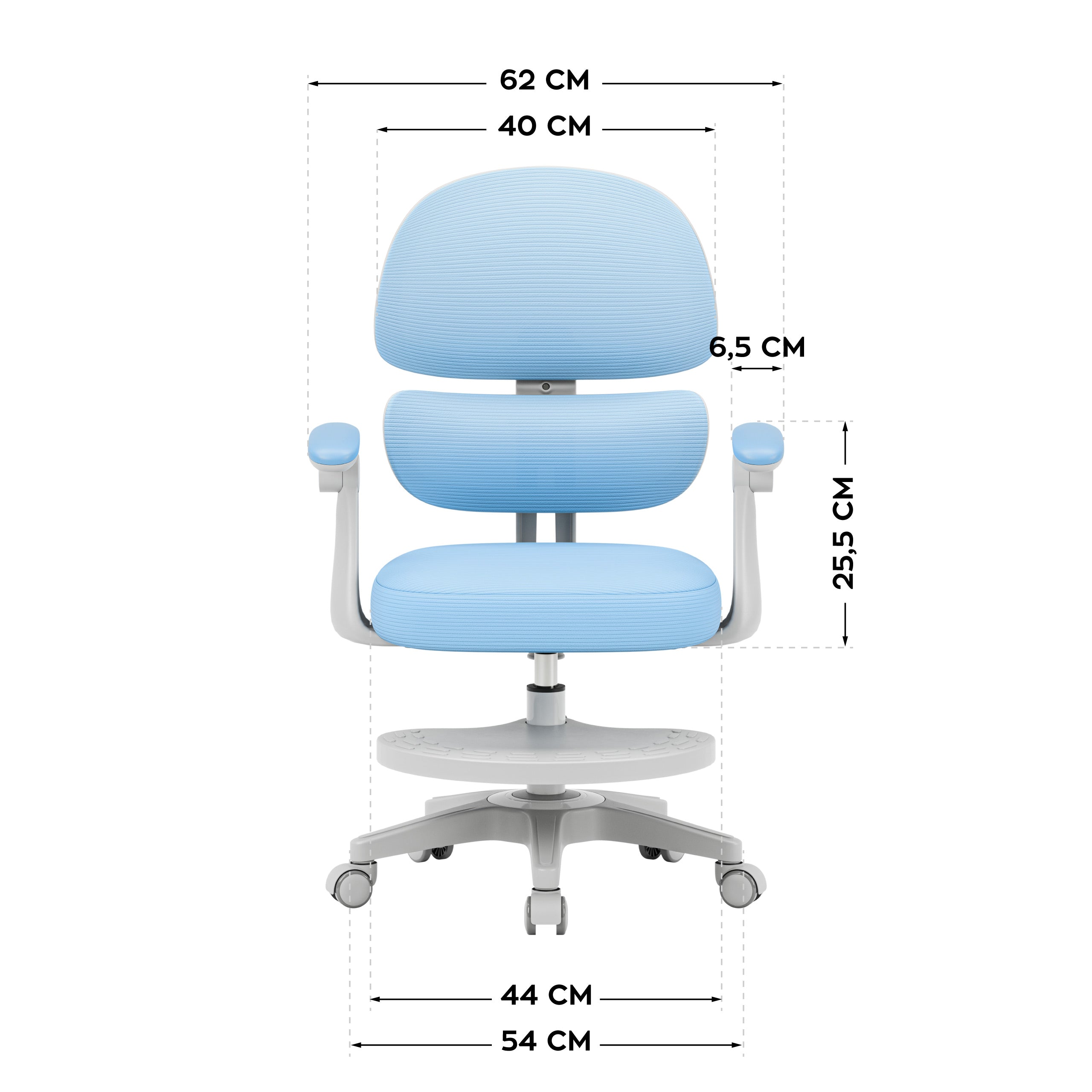 Ergonomické detské kreslo Mark Adler Junior 4.4 Blue