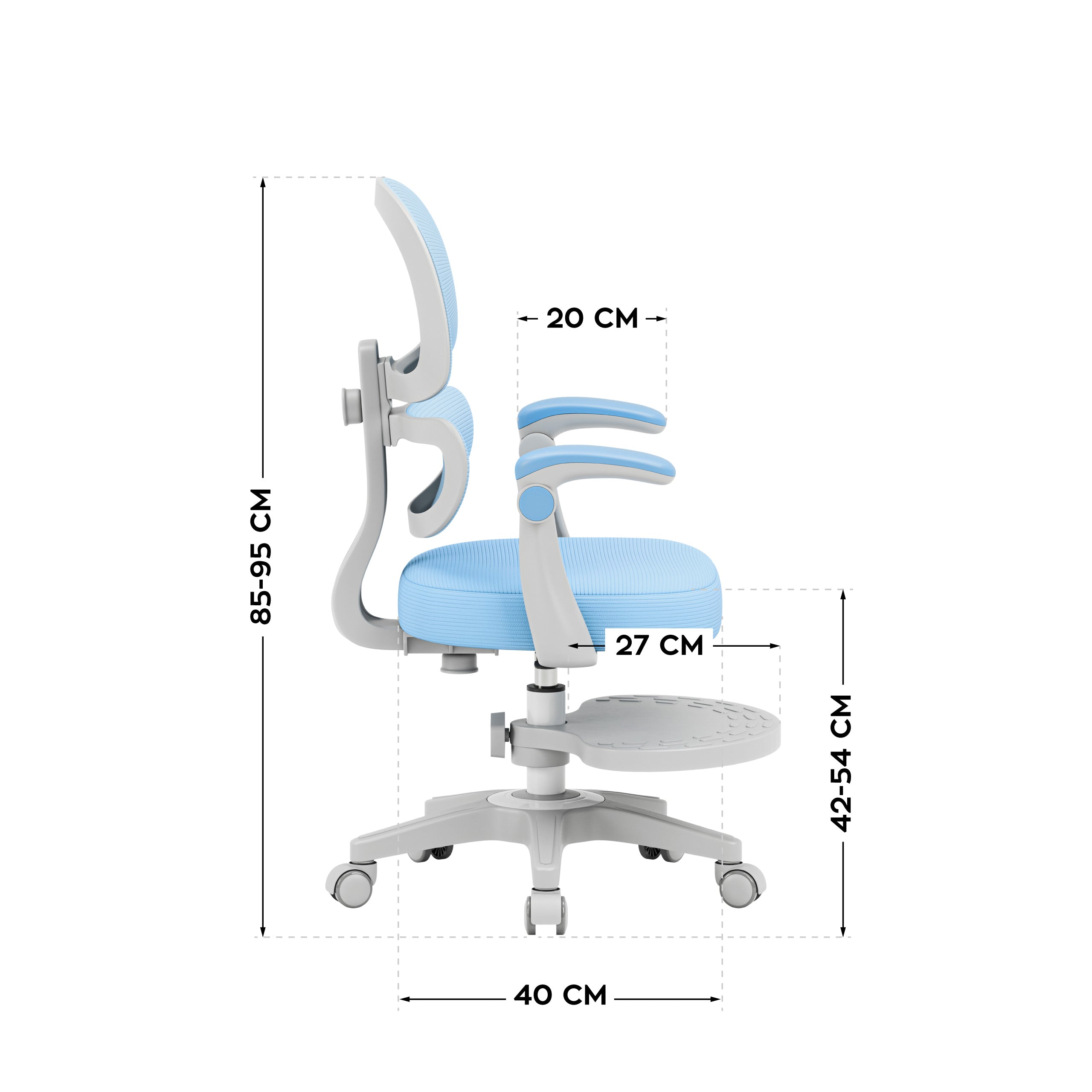 Ergonomické detské kreslo Mark Adler Junior 4.4 Blue