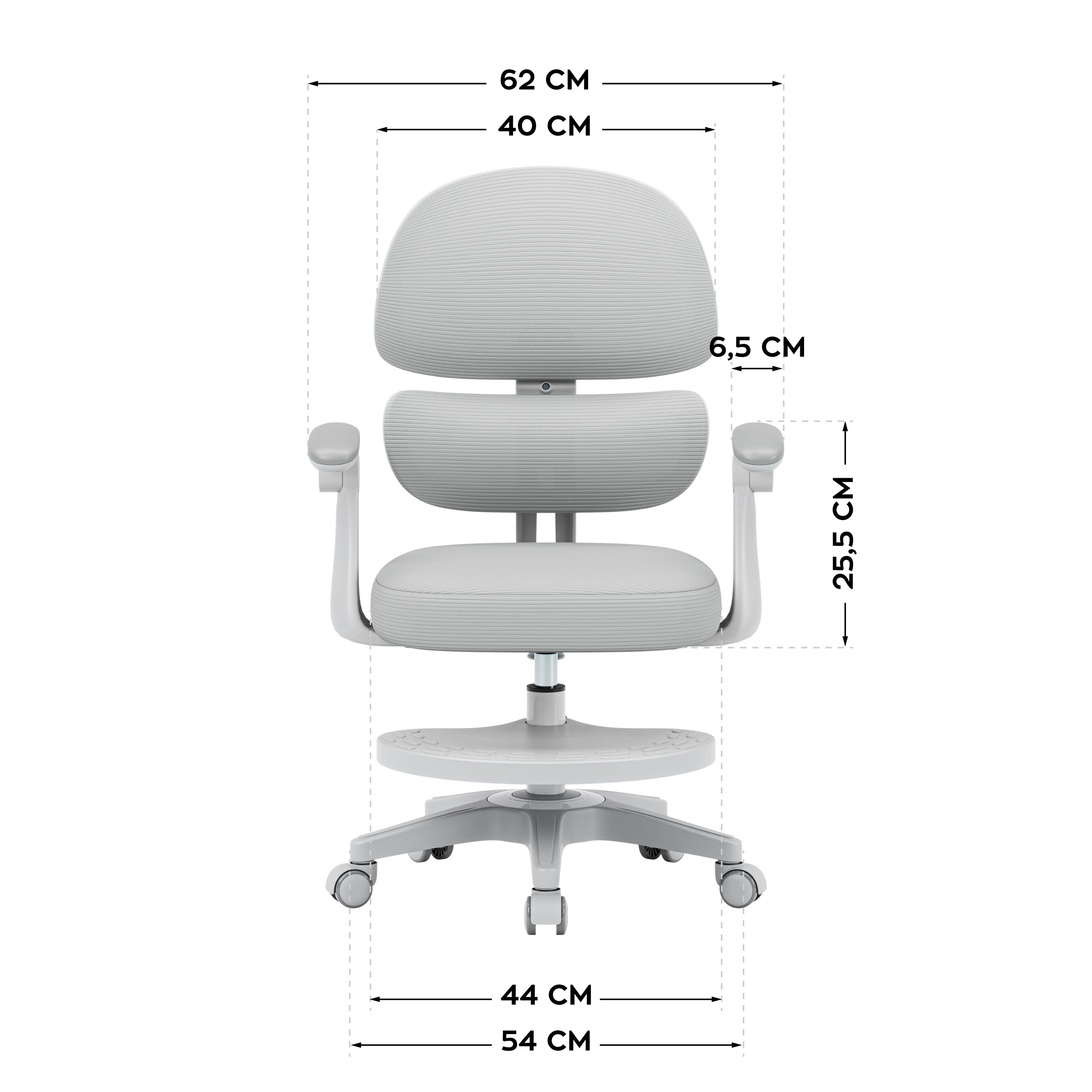 Ergonomické detské kreslo Mark Adler Junior 4.4 Grey