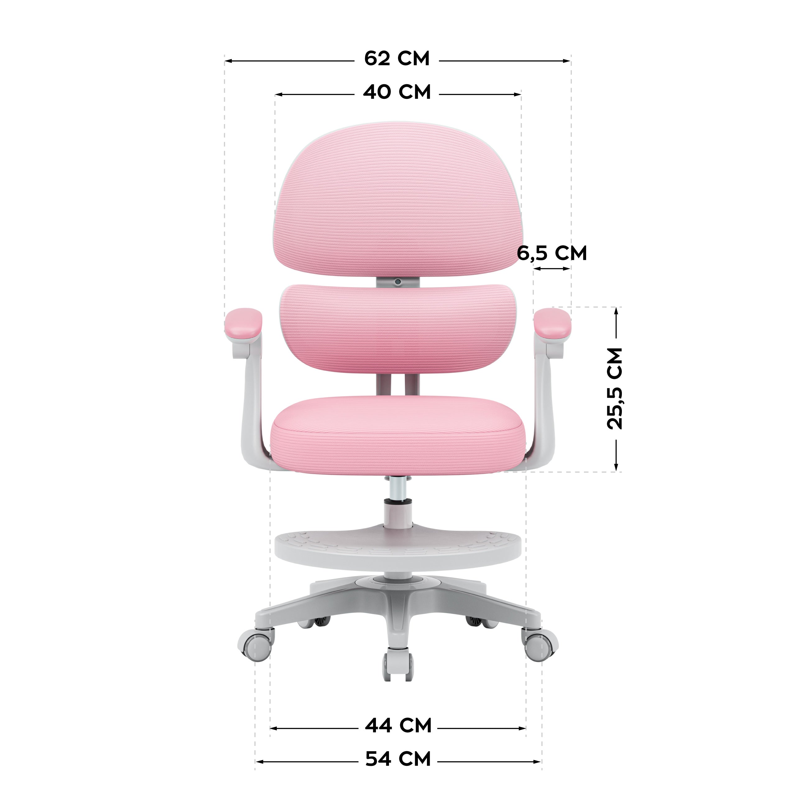 Ergonomické detské kreslo Mark Adler Junior 4.4 Pink