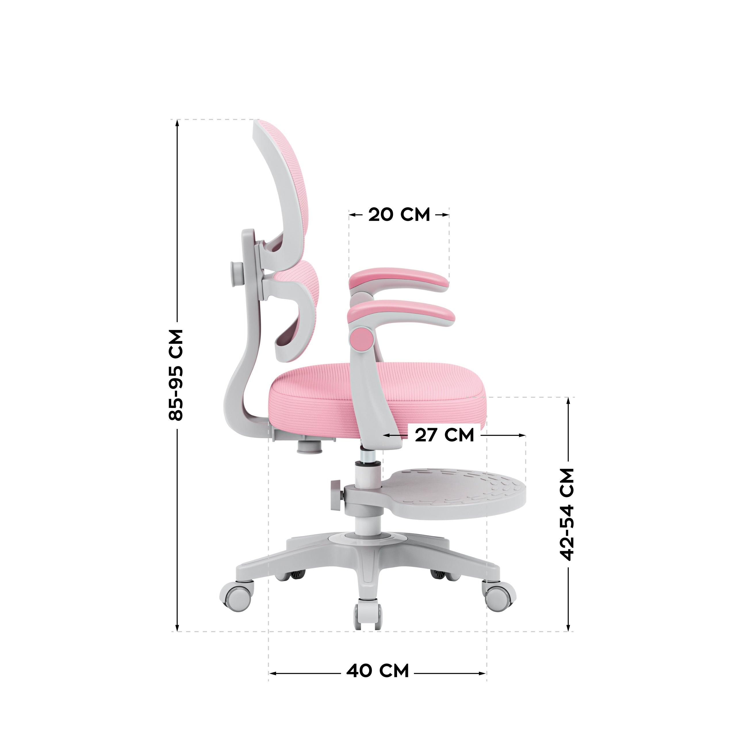 Ergonomické detské kreslo Mark Adler Junior 4.4 Pink