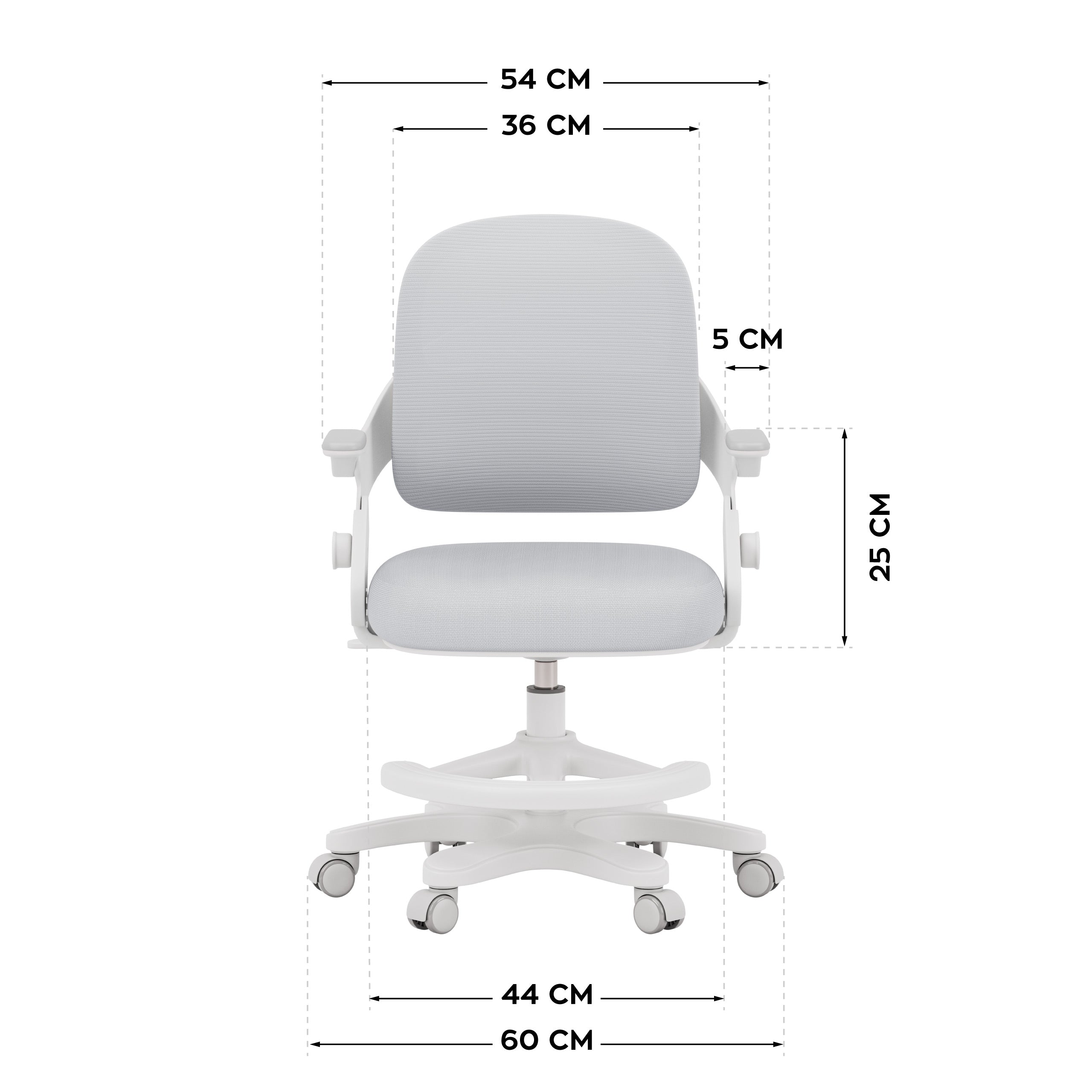 Detské kreslo k písacímu stolu Mark Adler Junior 4.3 Grey
