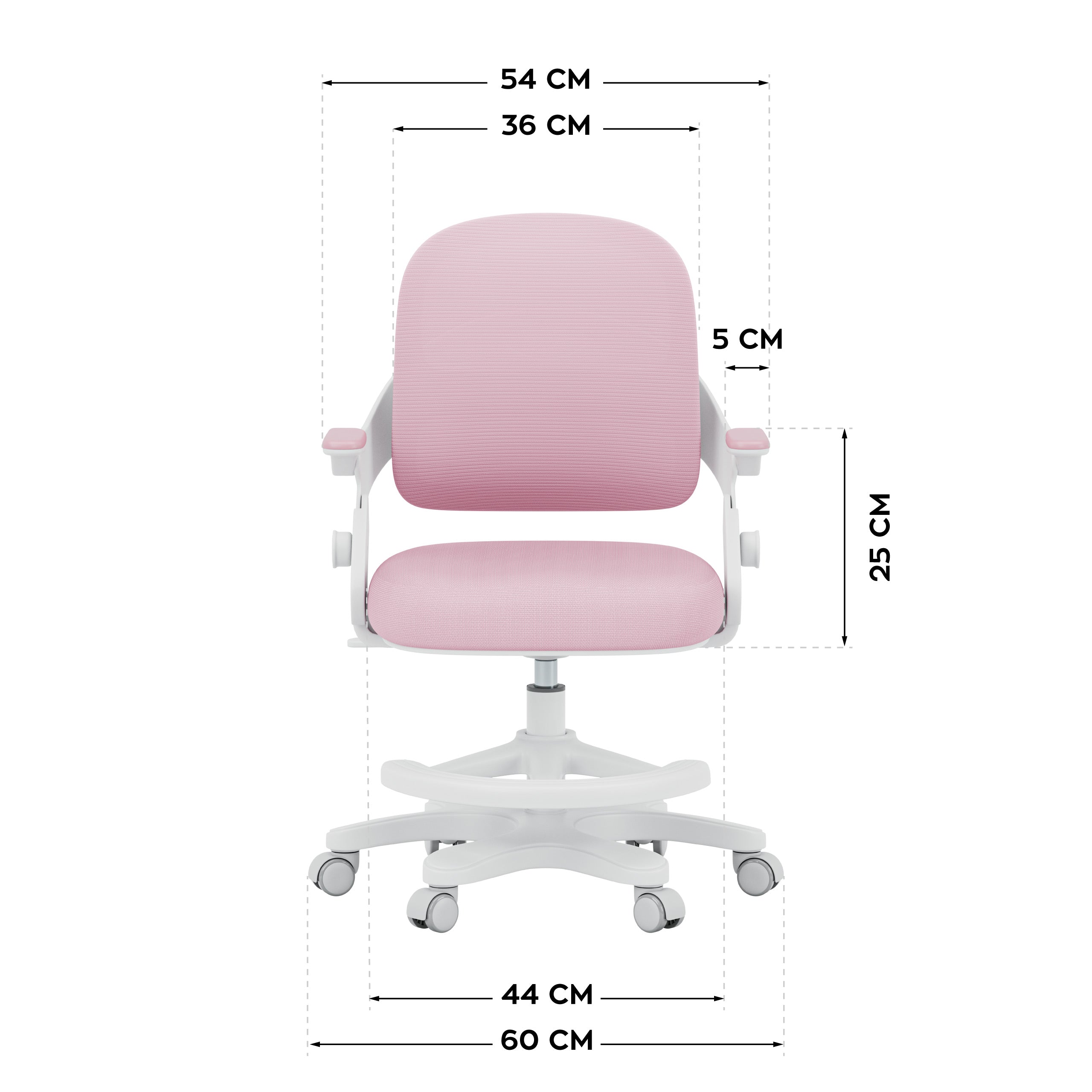 Detské kreslo k písacímu stolu Mark Adler Junior 4.3 Pink