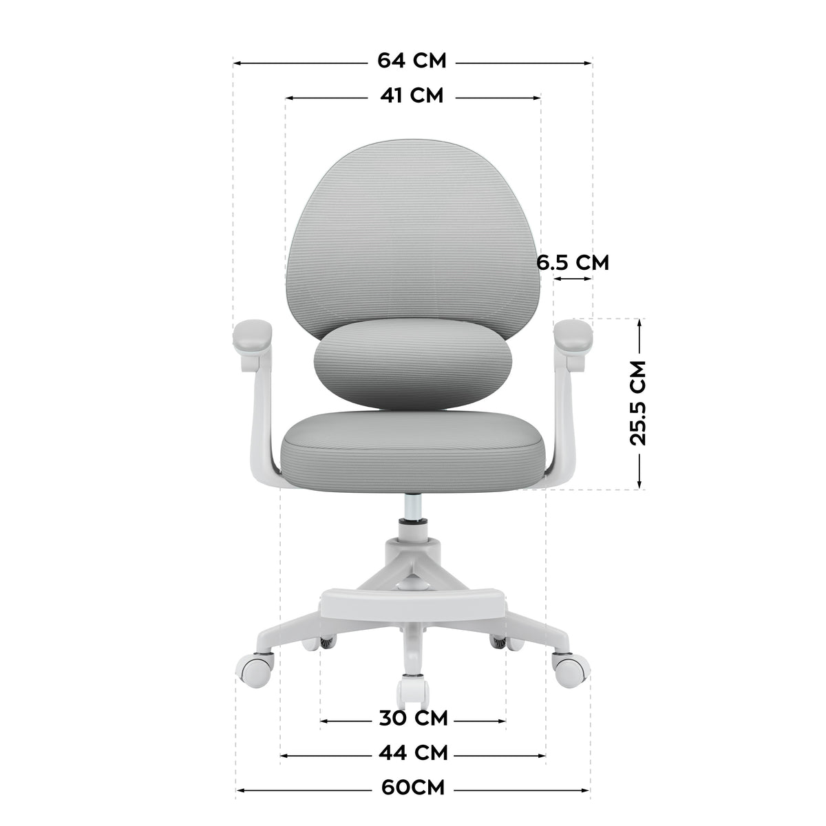 Polohovateľné detské kreslo Mark Adler Junior 4.5 Grey