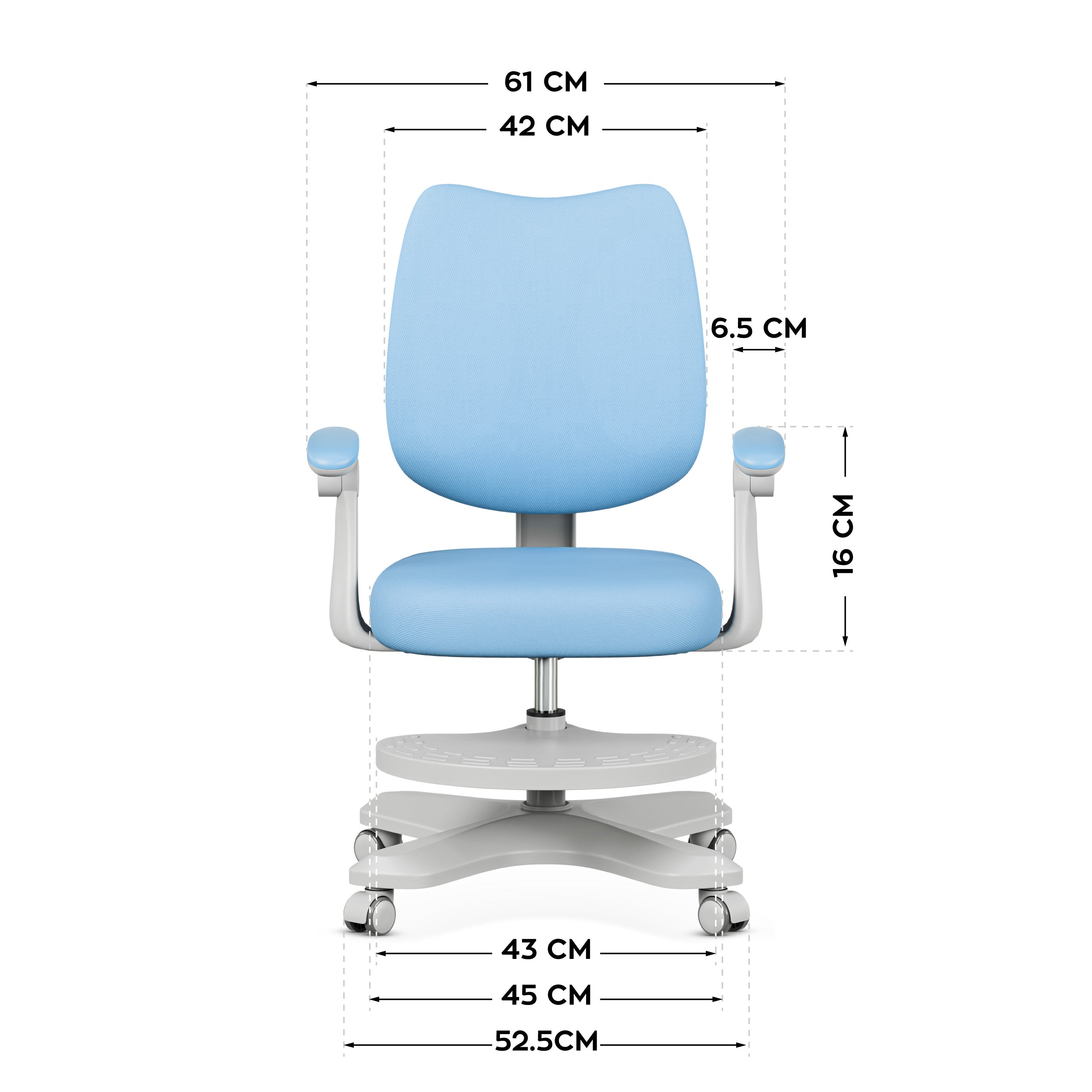 Ergonomické detské kreslo Mark Adler Junior 4.6 Blue