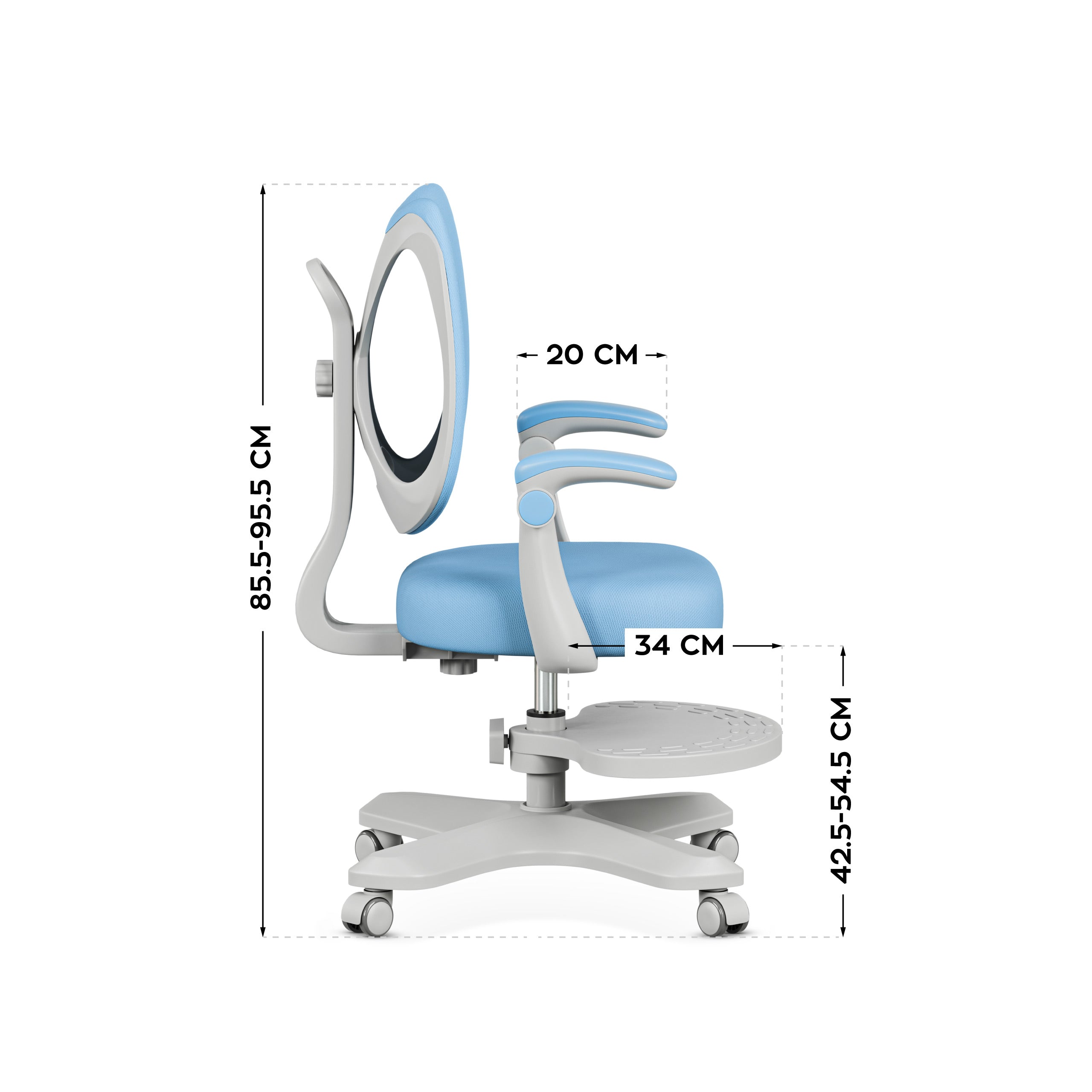 Ergonomické detské kreslo Mark Adler Junior 4.6 Blue