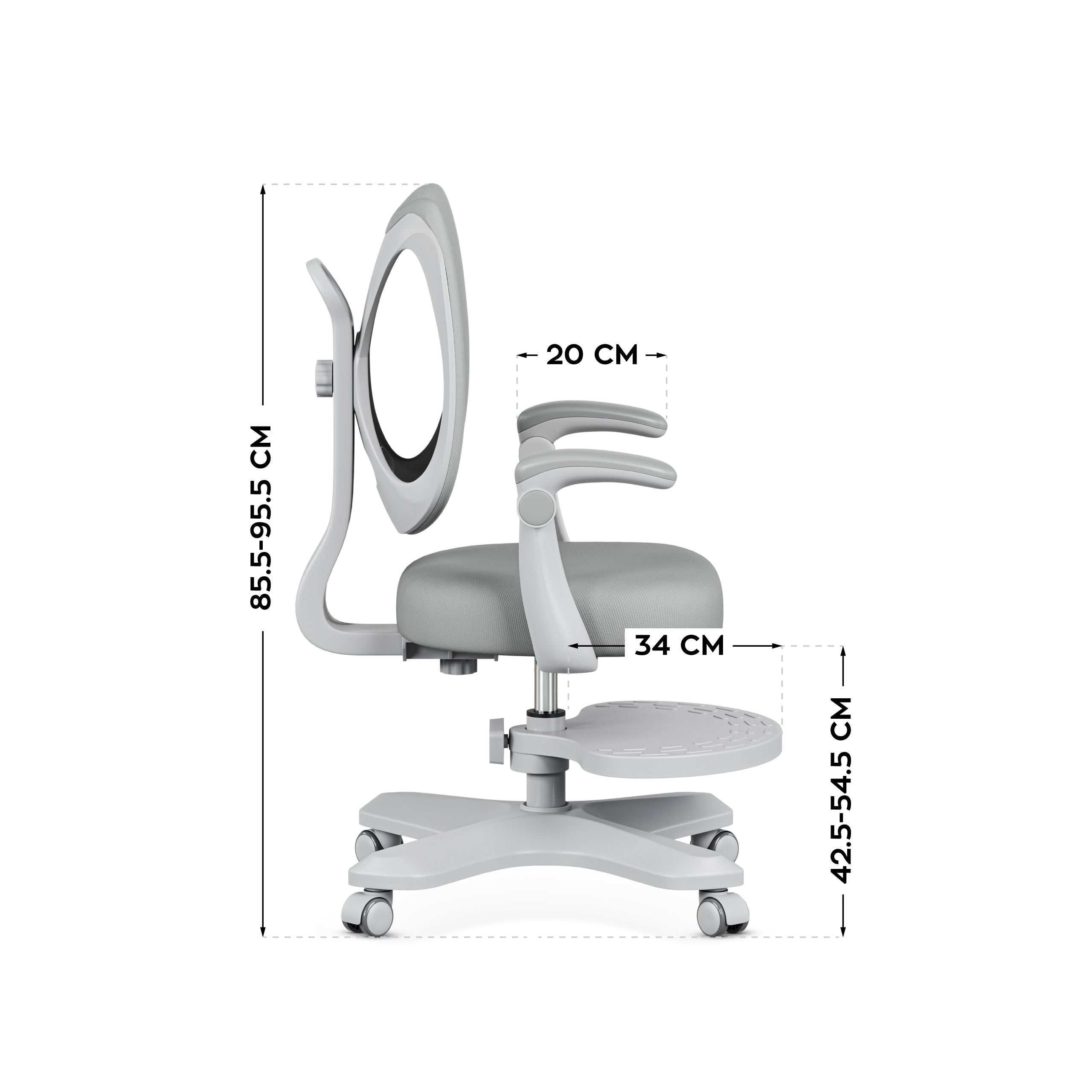 Ergonomické detské kreslo Mark Adler Junior 4.6 Grey
