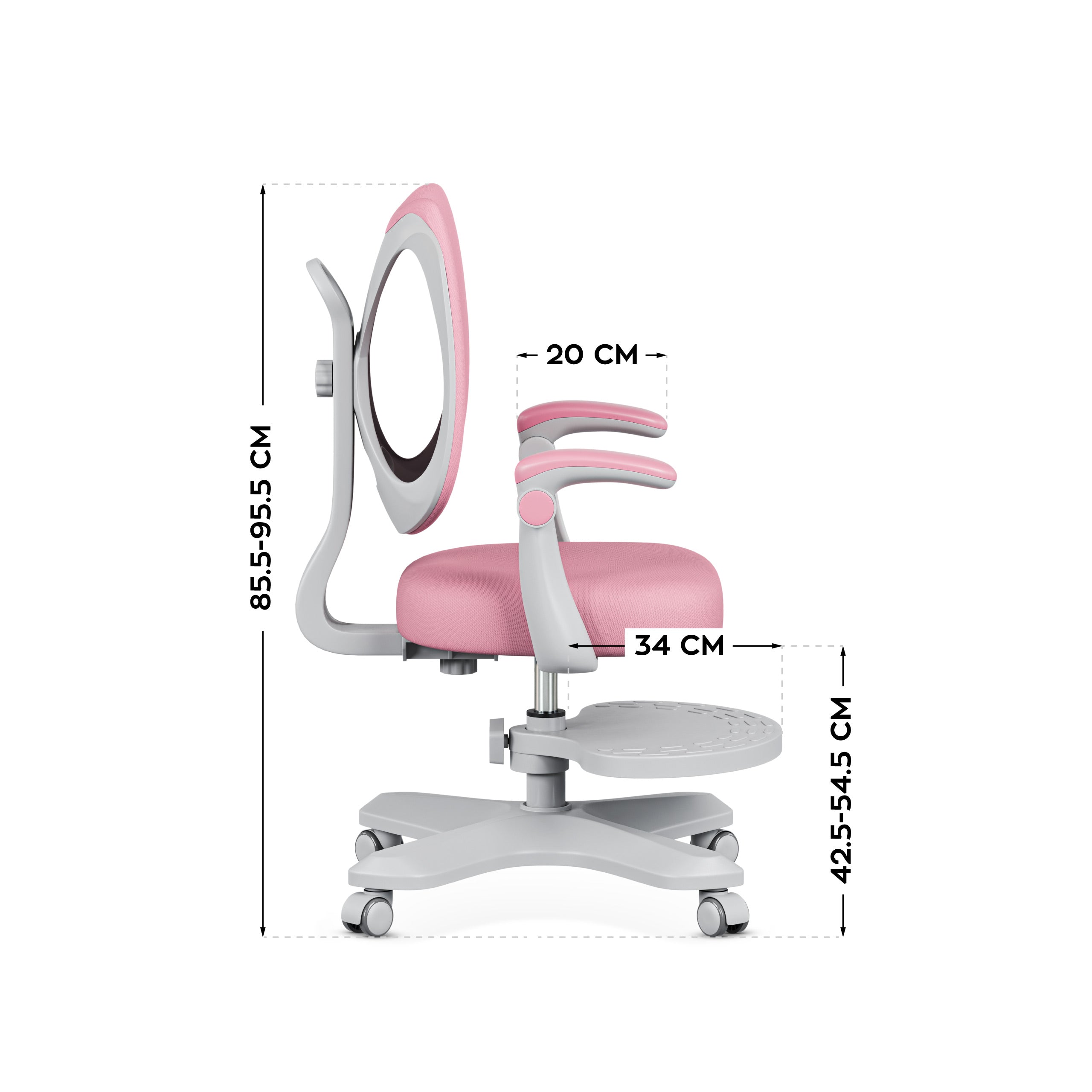 Ergonomické detské kreslo Mark Adler Junior 4.6 Pink