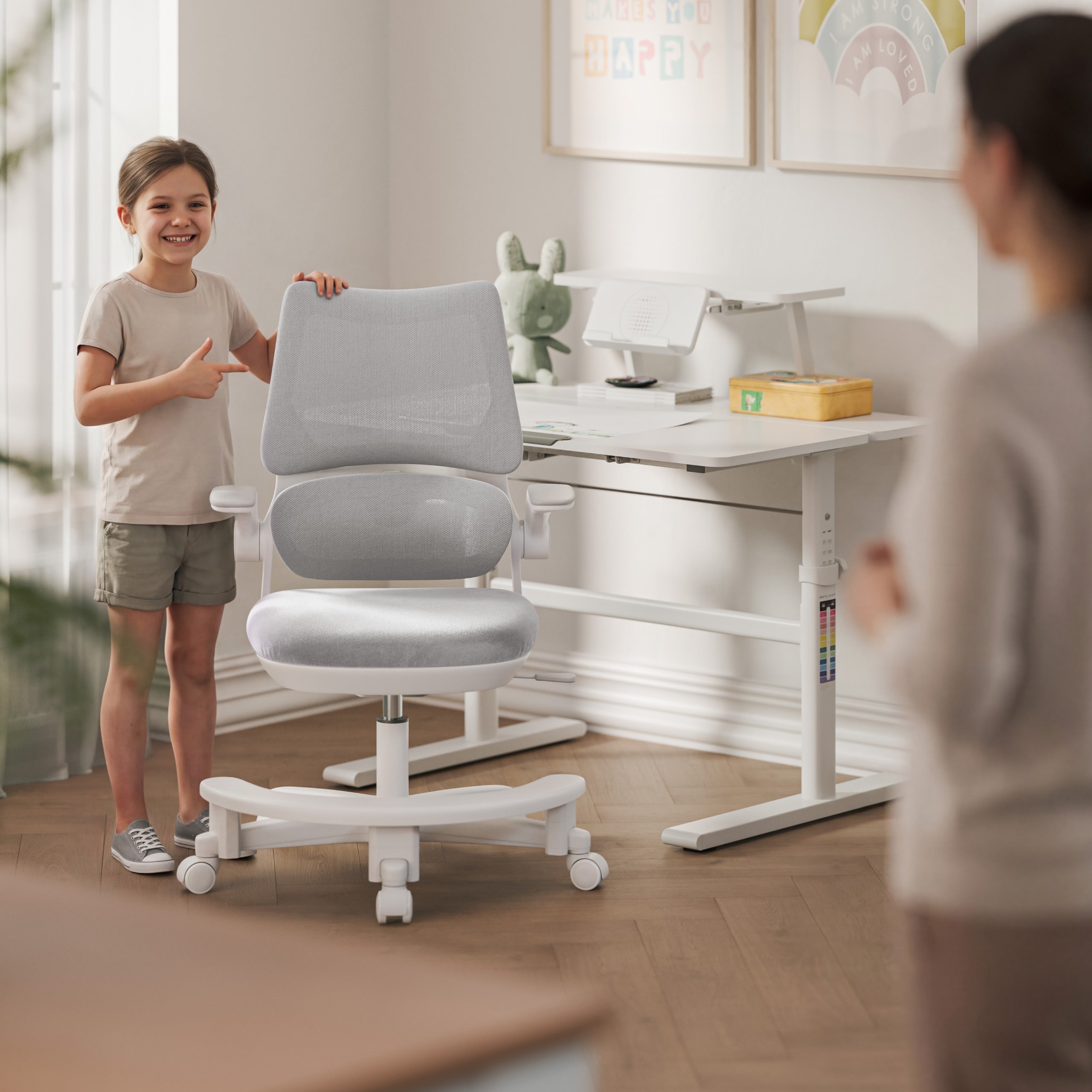 Detské kreslo k písacímu stolu Mark Adler Junior 5.7 Grey