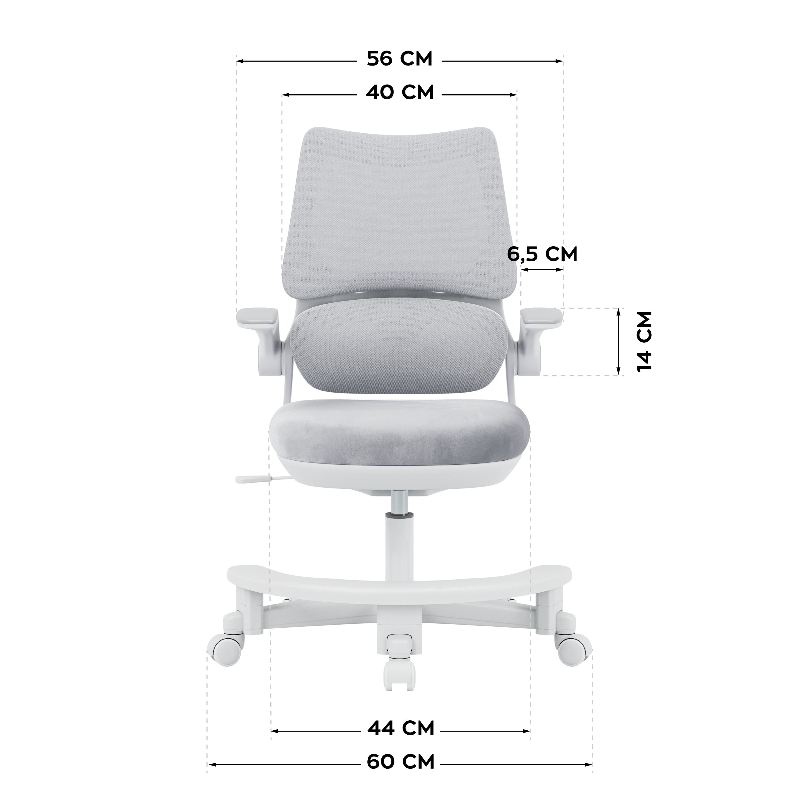Detské kreslo k písacímu stolu Mark Adler Junior 5.7 Grey