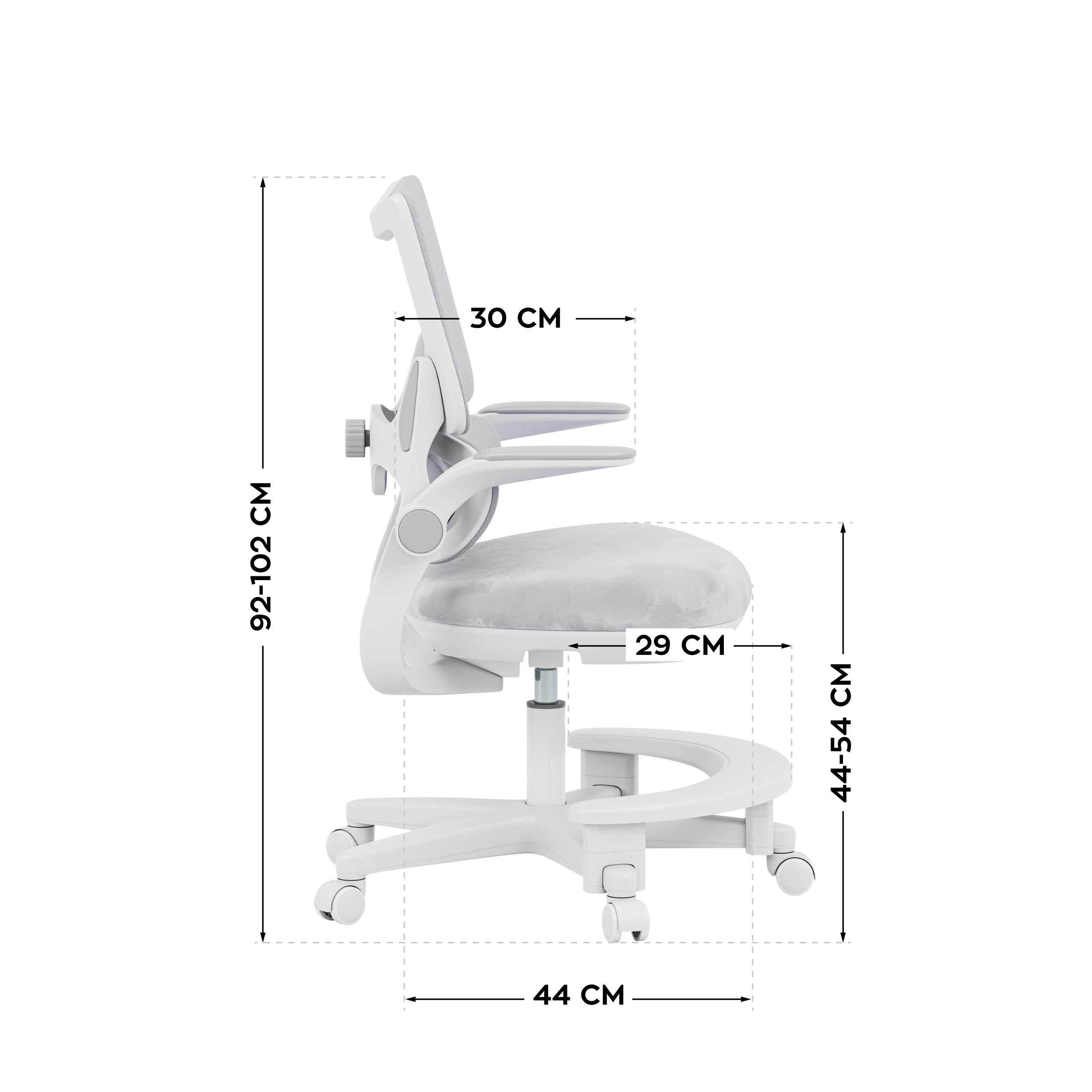 Detské kreslo k písacímu stolu Mark Adler Junior 5.7 Grey