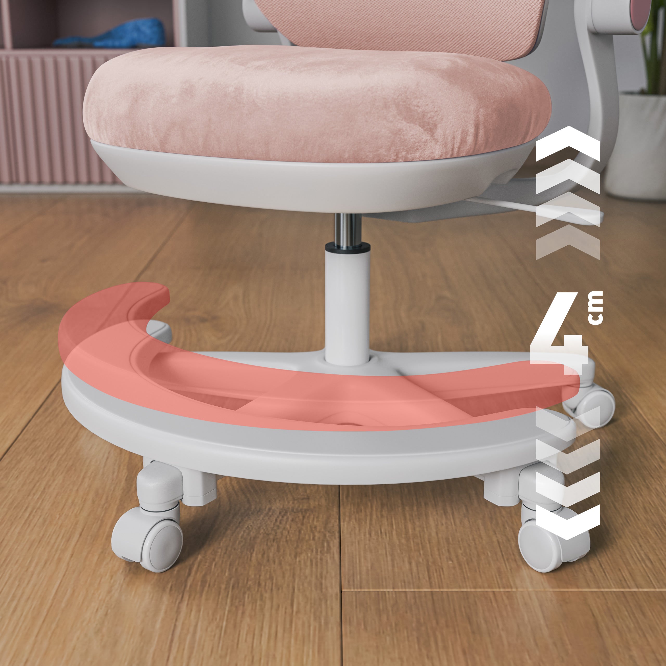 Detské kreslo k písacímu stolu Mark Adler Junior 5.7 Pink