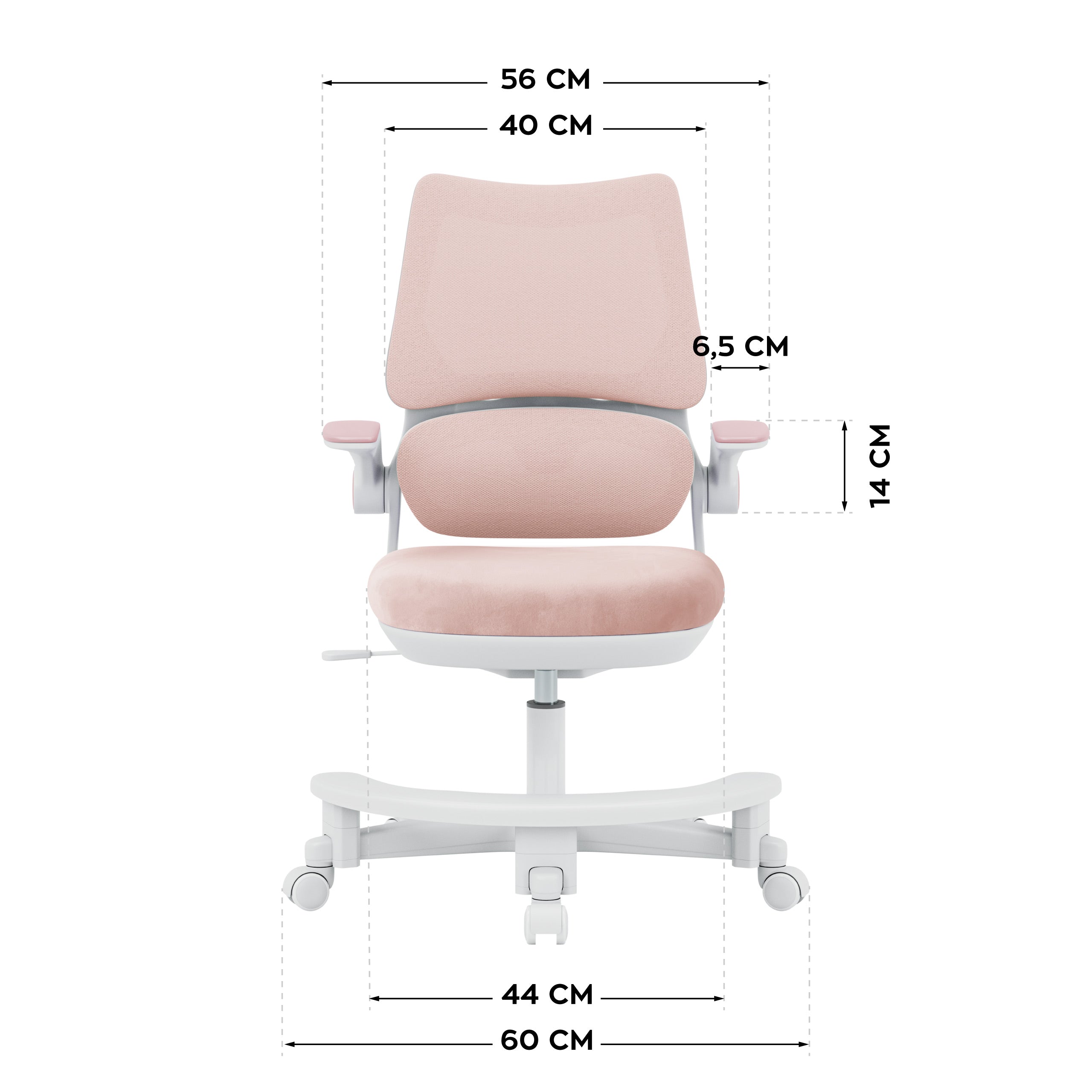 Detské kreslo k písacímu stolu Mark Adler Junior 5.7 Pink