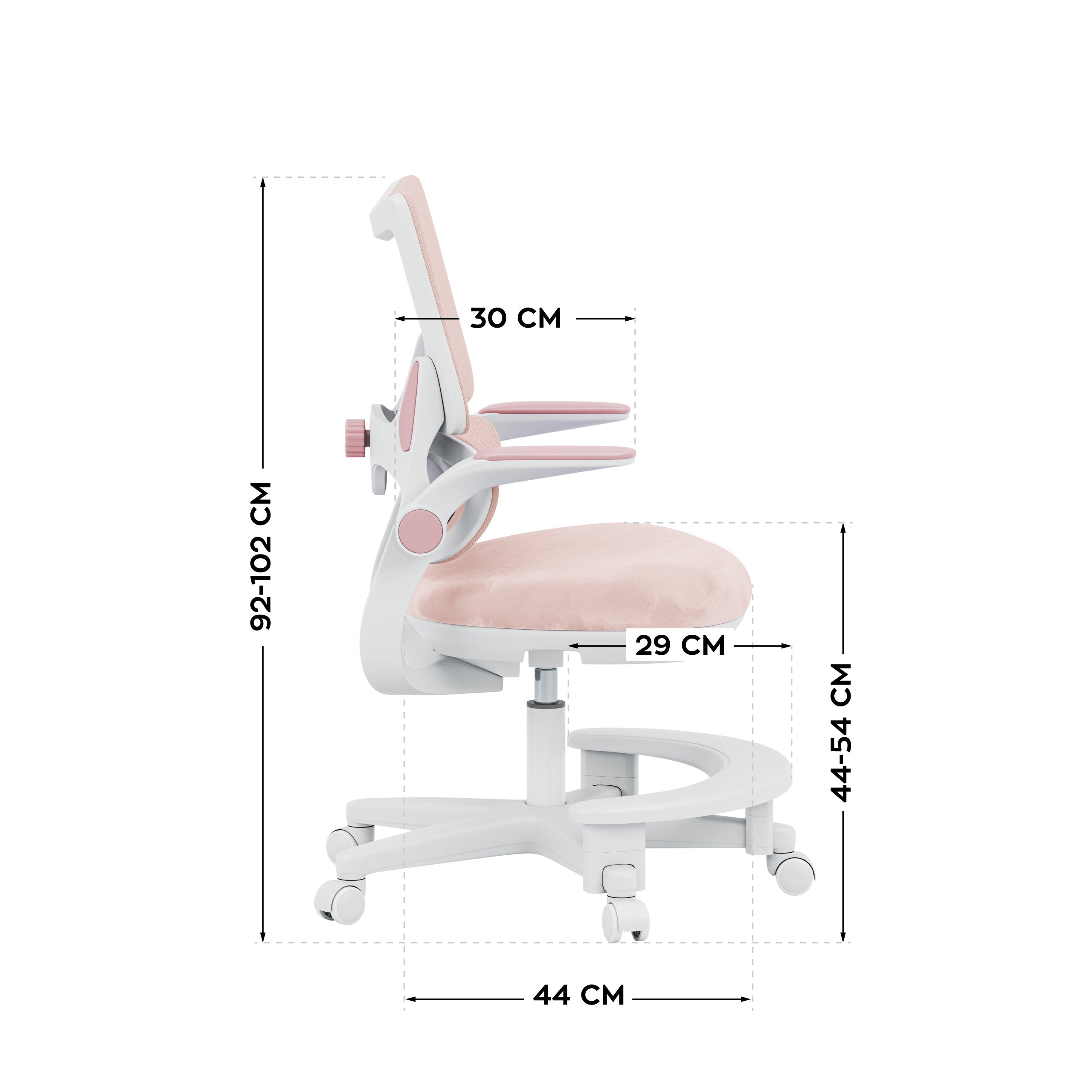 Detské kreslo k písacímu stolu Mark Adler Junior 5.7 Pink