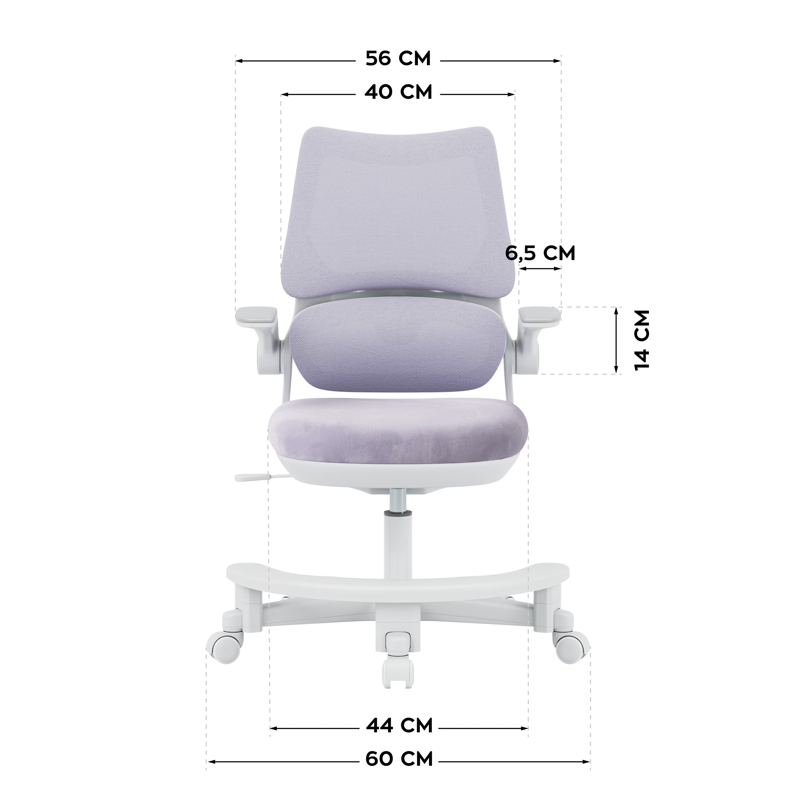 Detské kreslo k písacímu stolu Mark Adler Junior 5.7 Purple