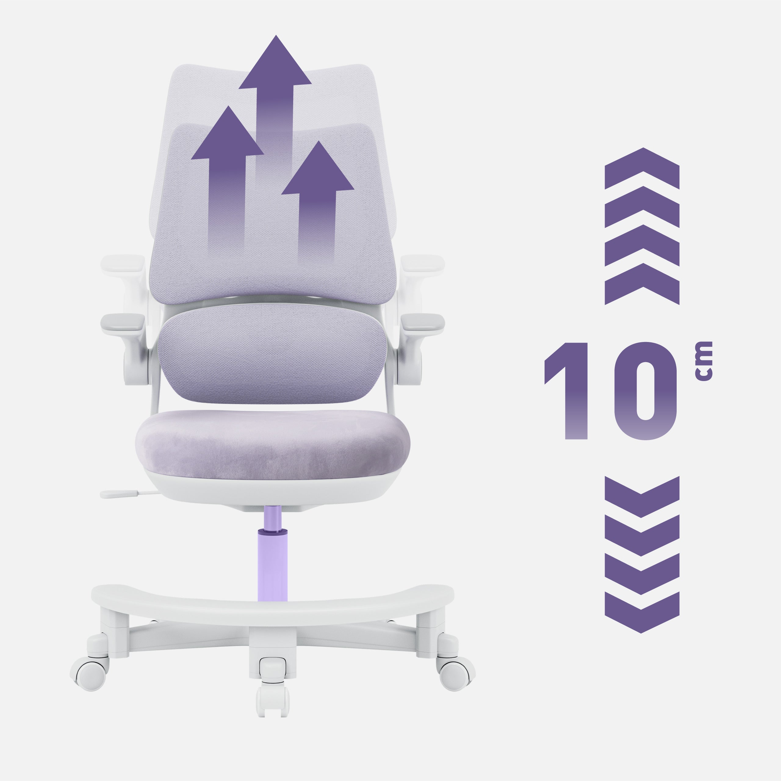 Detské kreslo k písacímu stolu Mark Adler Junior 5.7 Purple