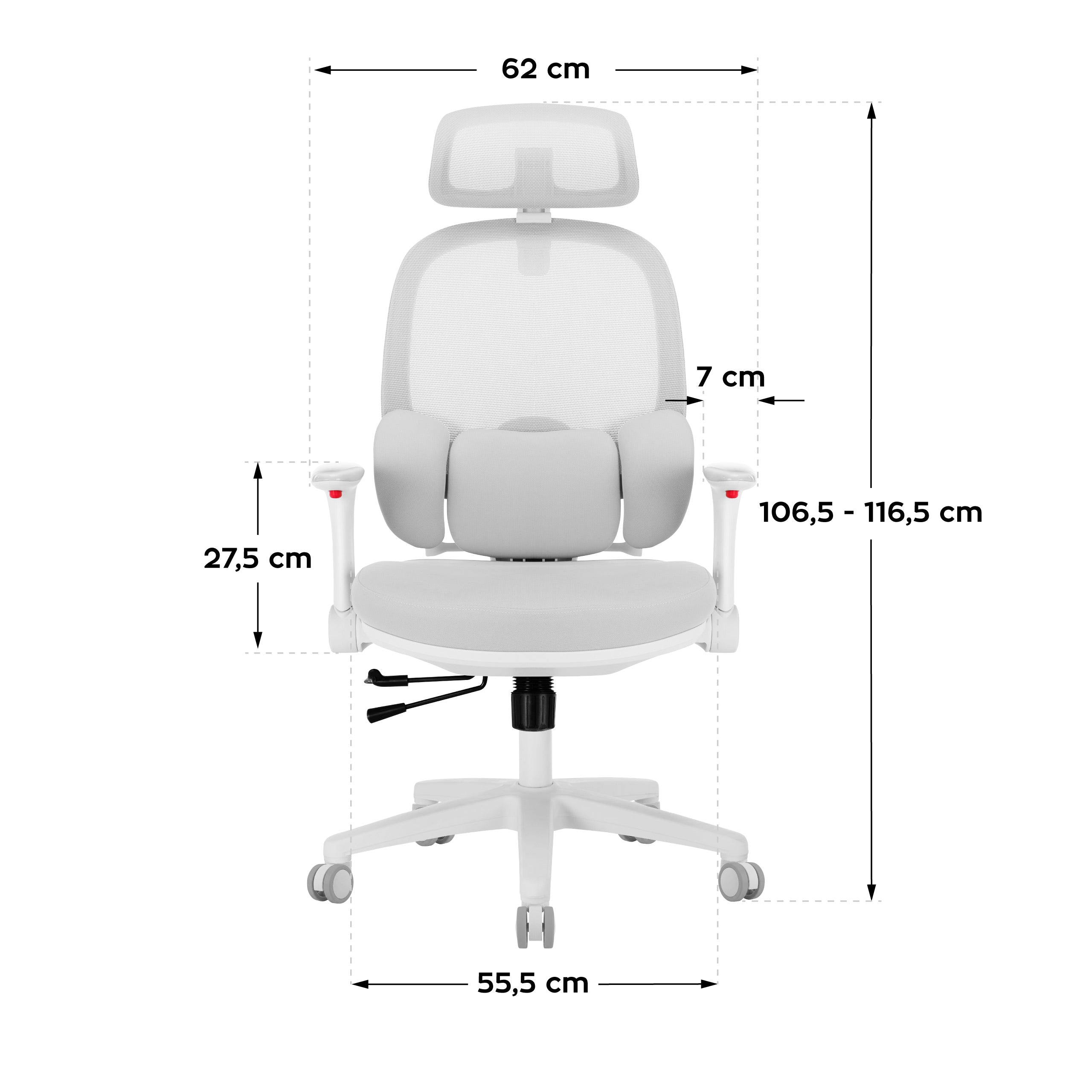 Ergonomické detské kreslo Mark Adler Junior 6.3 Grey
