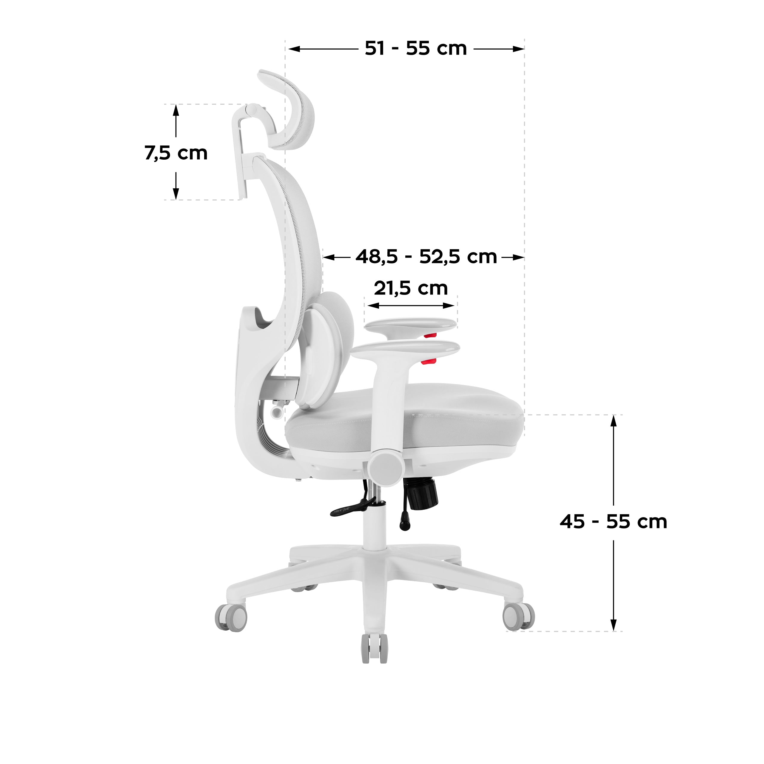 Ergonomické detské kreslo Mark Adler Junior 6.3 Grey