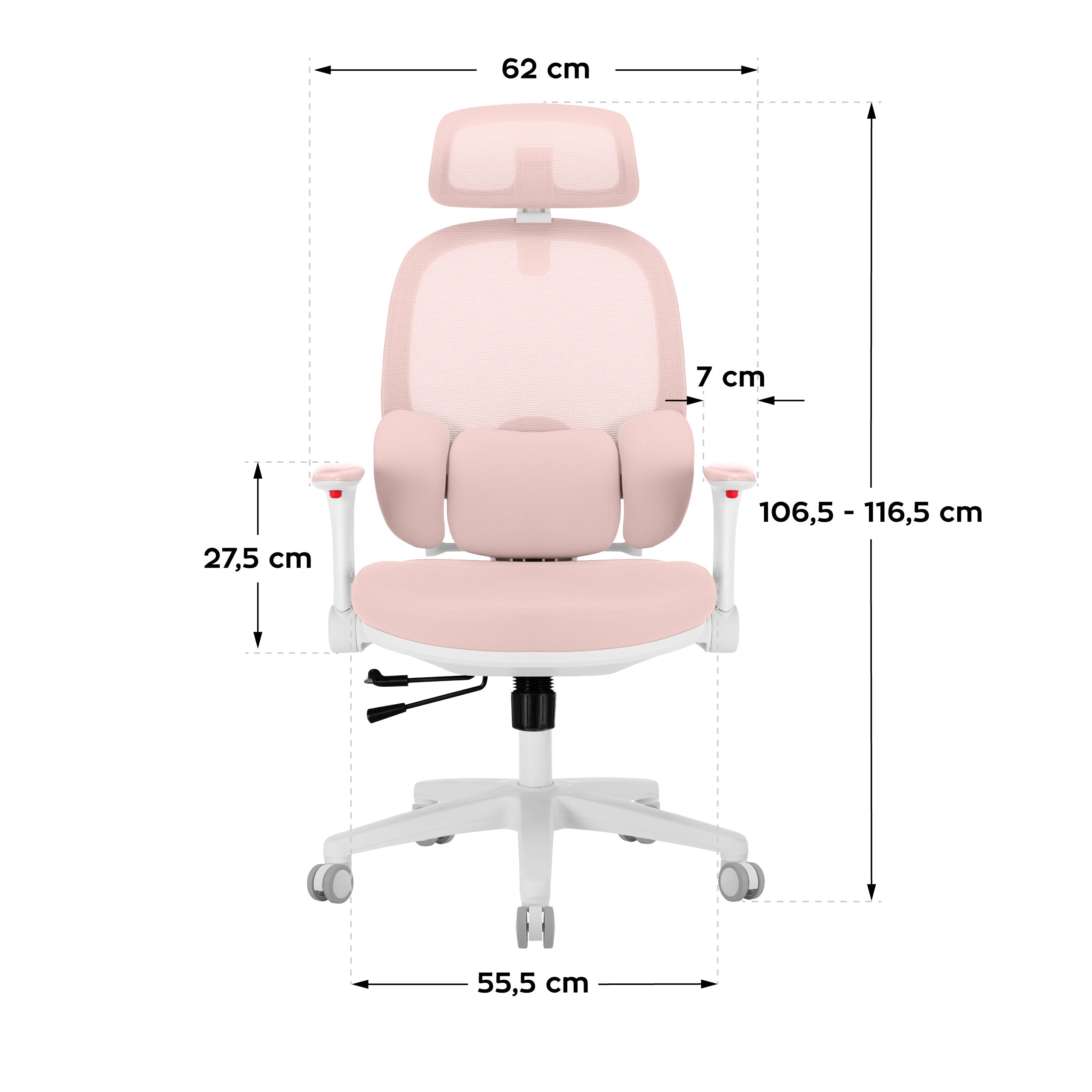 Ergonomické detské kreslo Mark Adler Junior 6.3 Pink