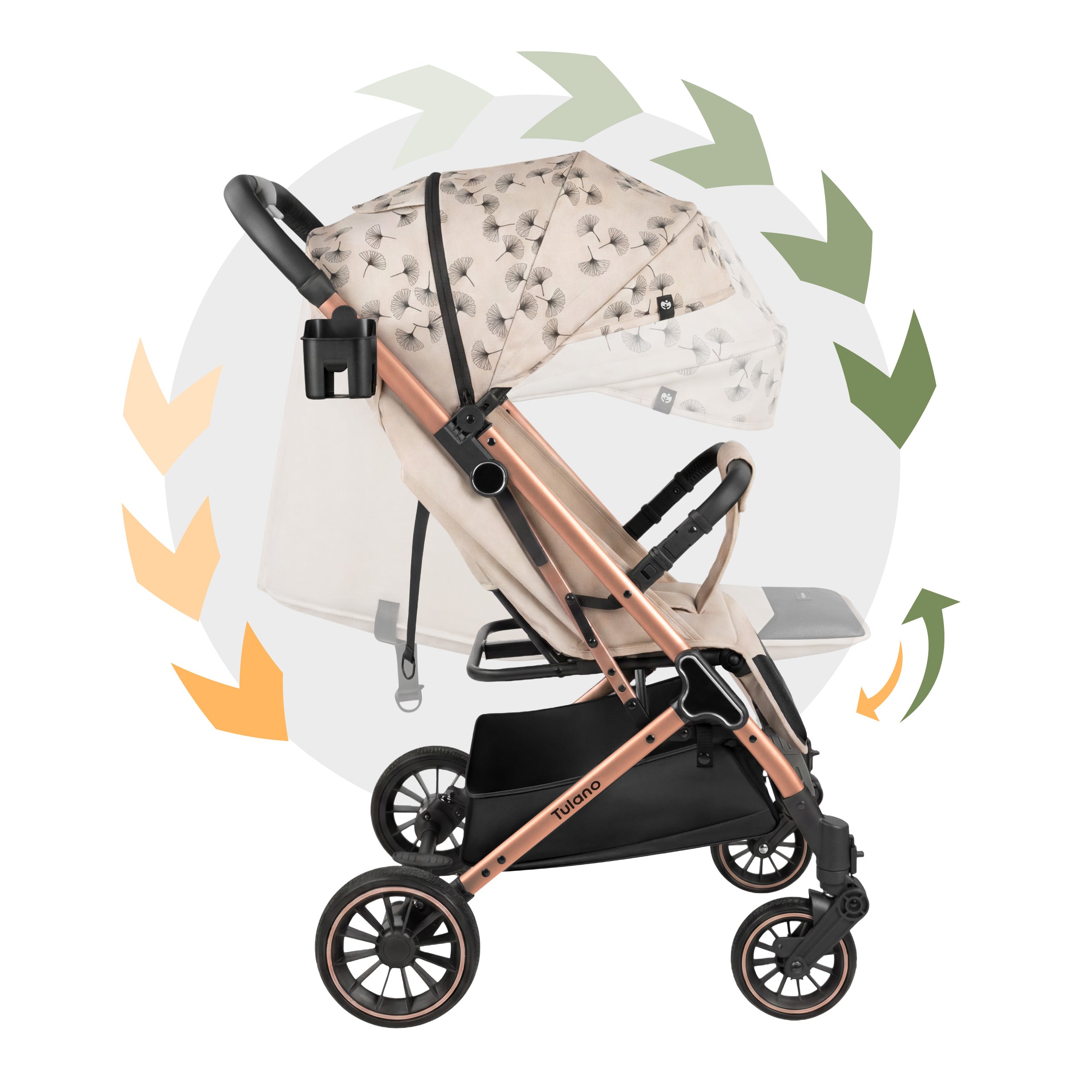 Detský kočík Tulano Lagos 35 Beige Gold