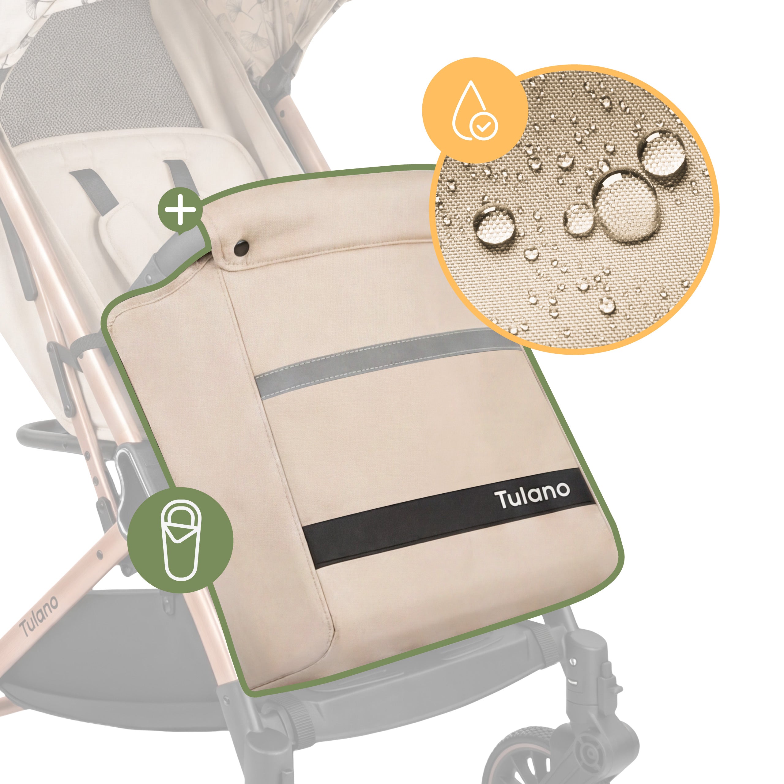 Detský kočík Tulano Lagos 35 Beige Gold