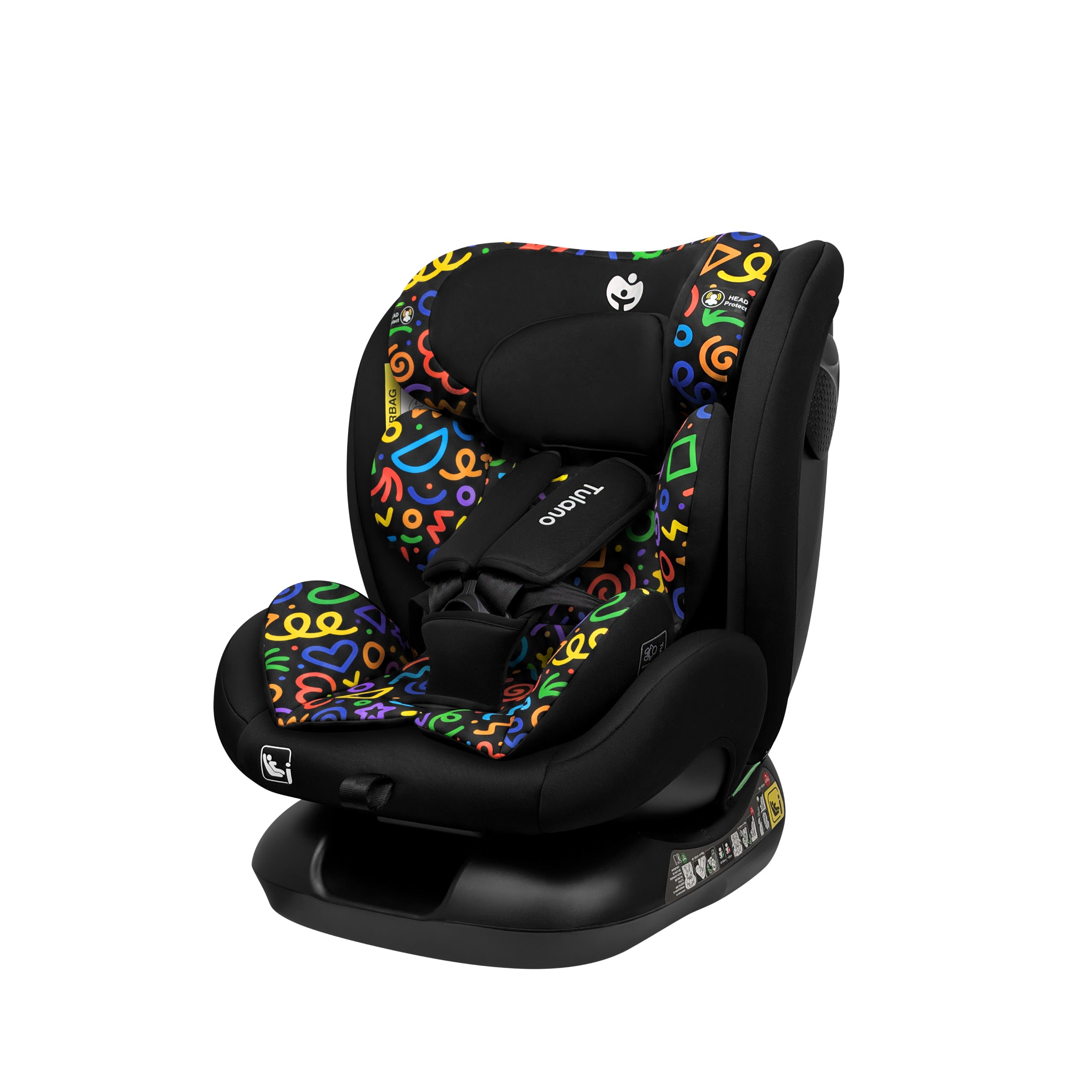 Detská autosedačka Tulano Loom 15 Black Loco