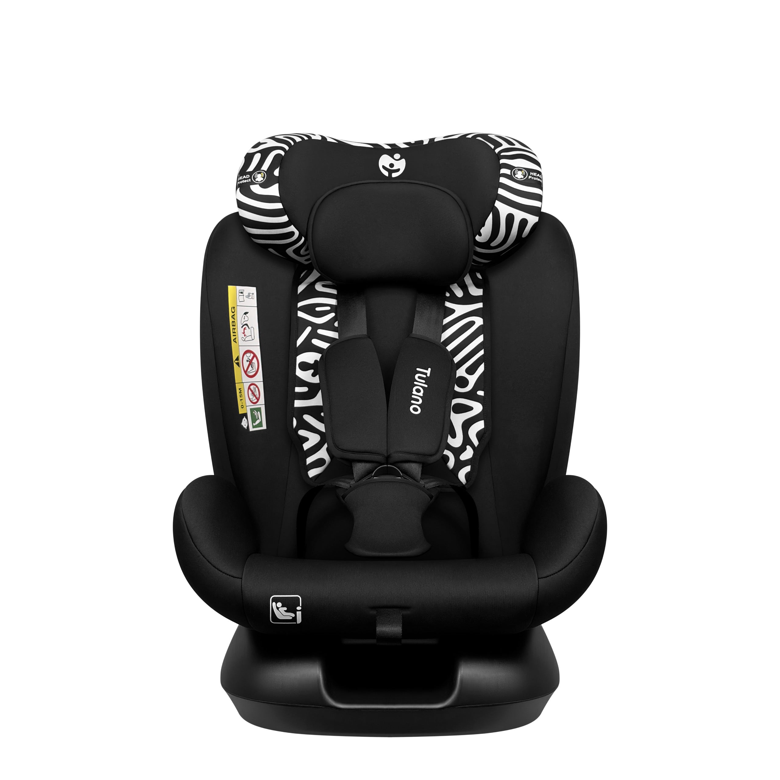 Detská autosedačka Tulano Loom 15 Black Mono