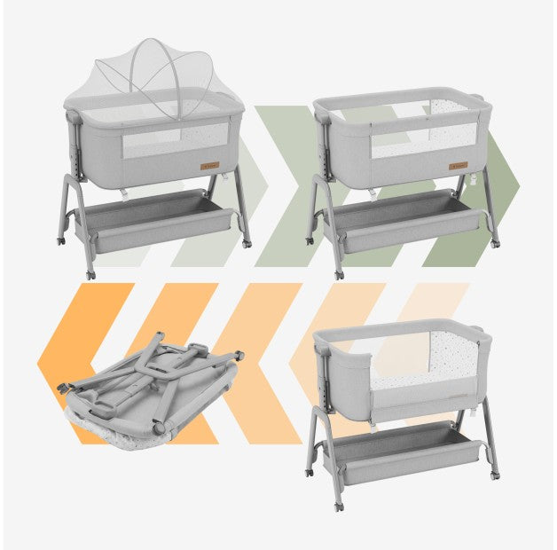 Doplnková detská postieľka 3 v 1 Tulano Dream 50 Light-Grey
