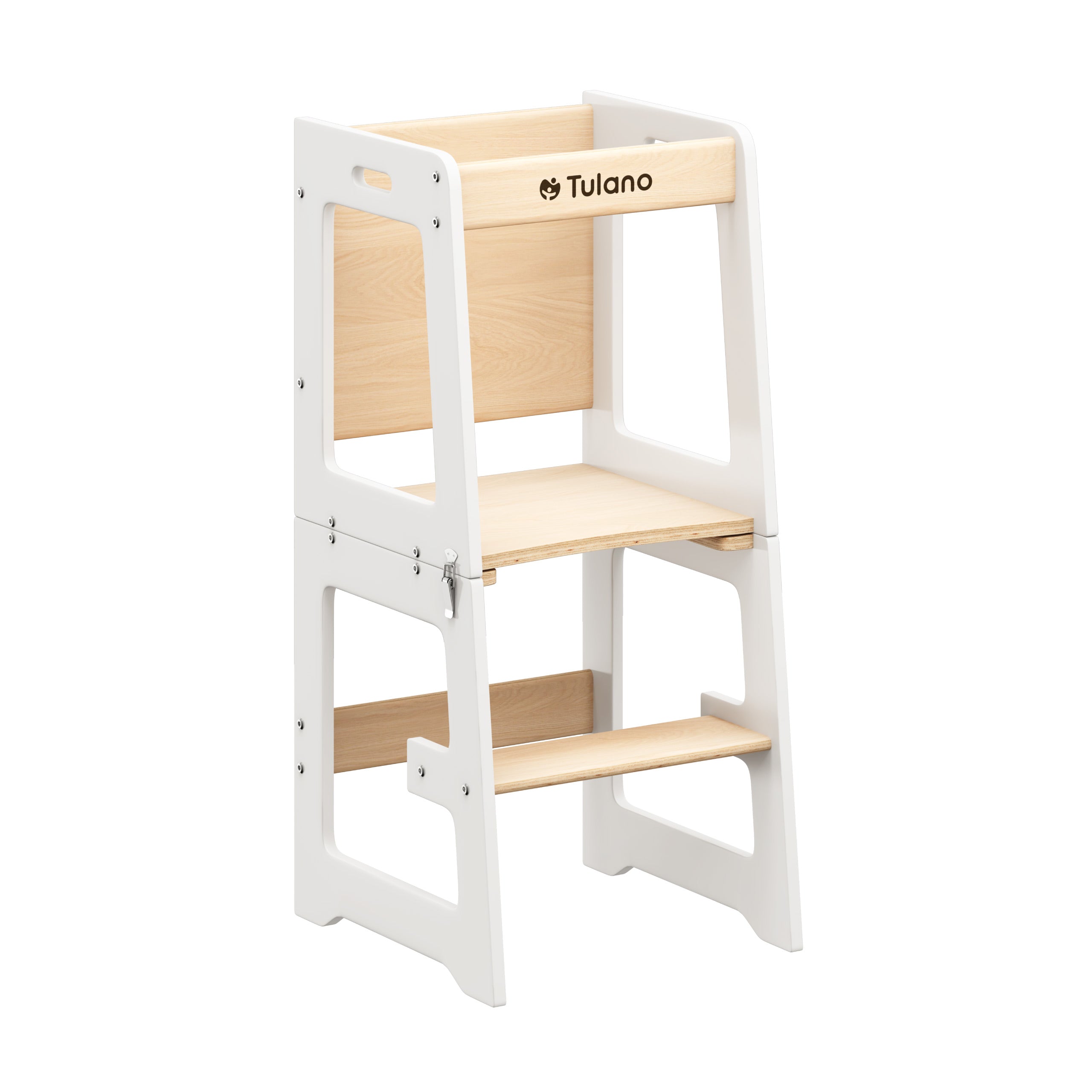 Detský kuchynský pomocník 3 v 1 Tulano Mooby 35 White-Natural