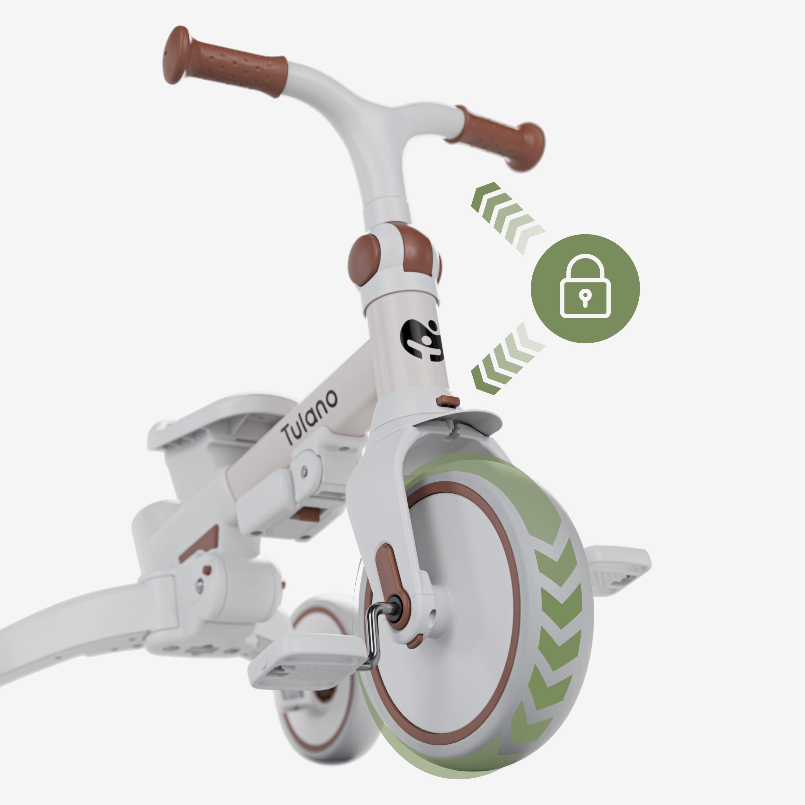 Trojkolesový bicykel Tulano 4 v 1 Noah 35, béžový