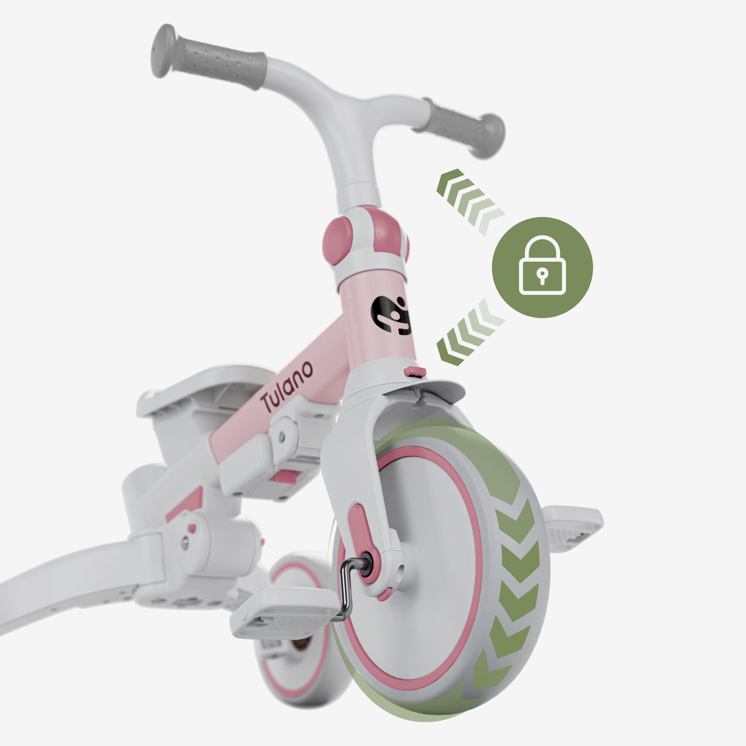 Trojkolesový bicykel Tulano 4 v 1 Noah 35 Pink