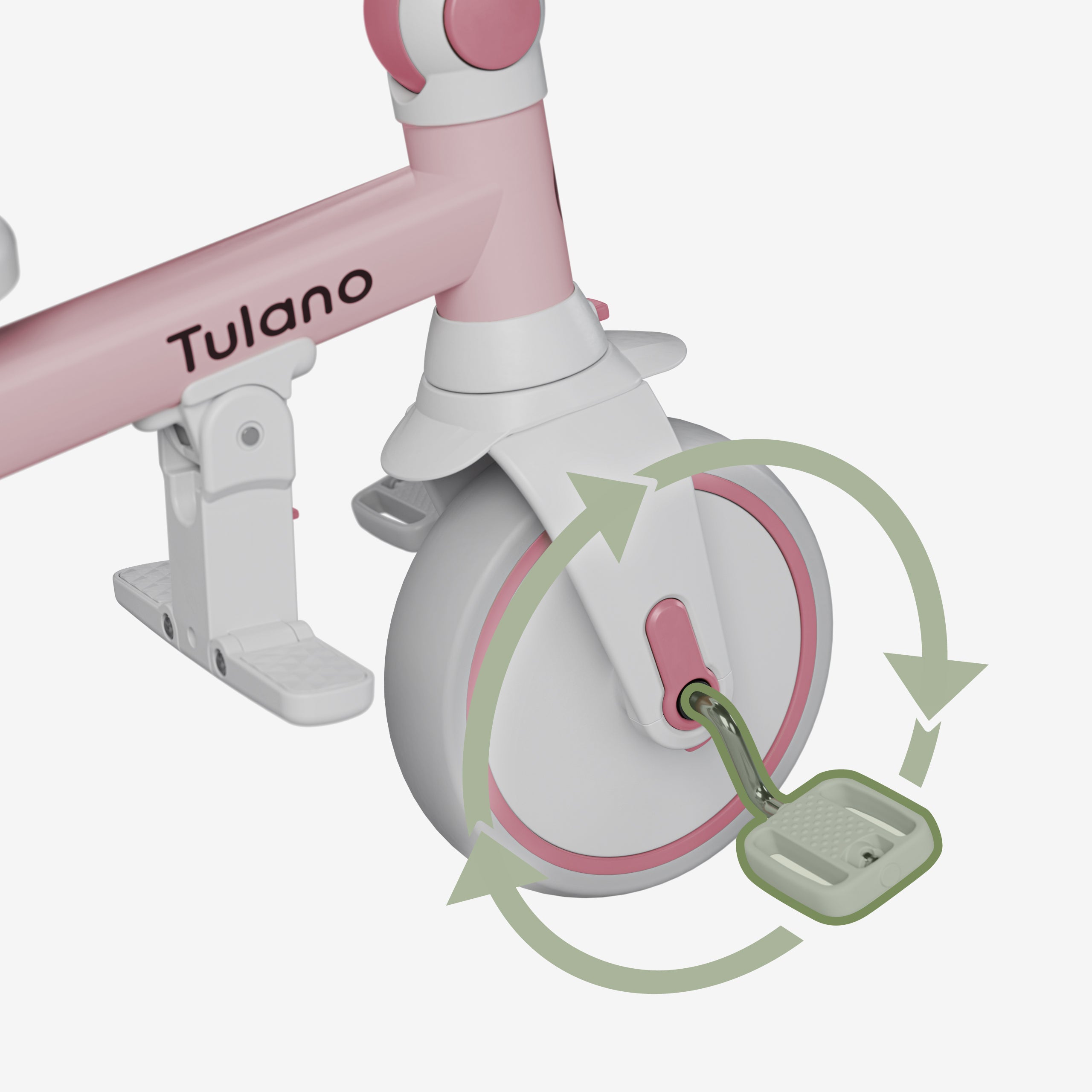Trojkolesový bicykel Tulano 4 v 1 Noah 35 Pink
