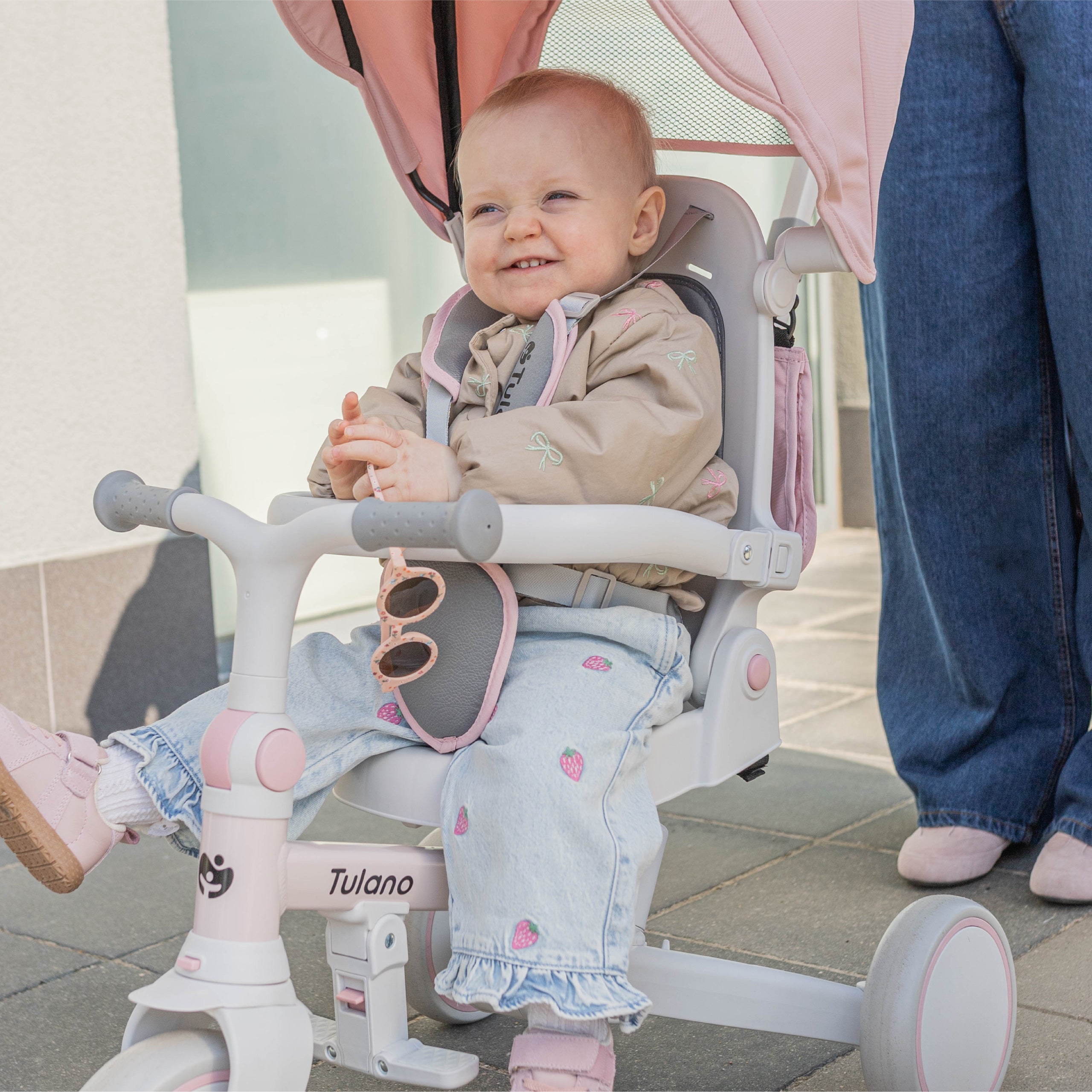 Trojkolesový bicykel Tulano 4 v 1 Noah 35 Pink
